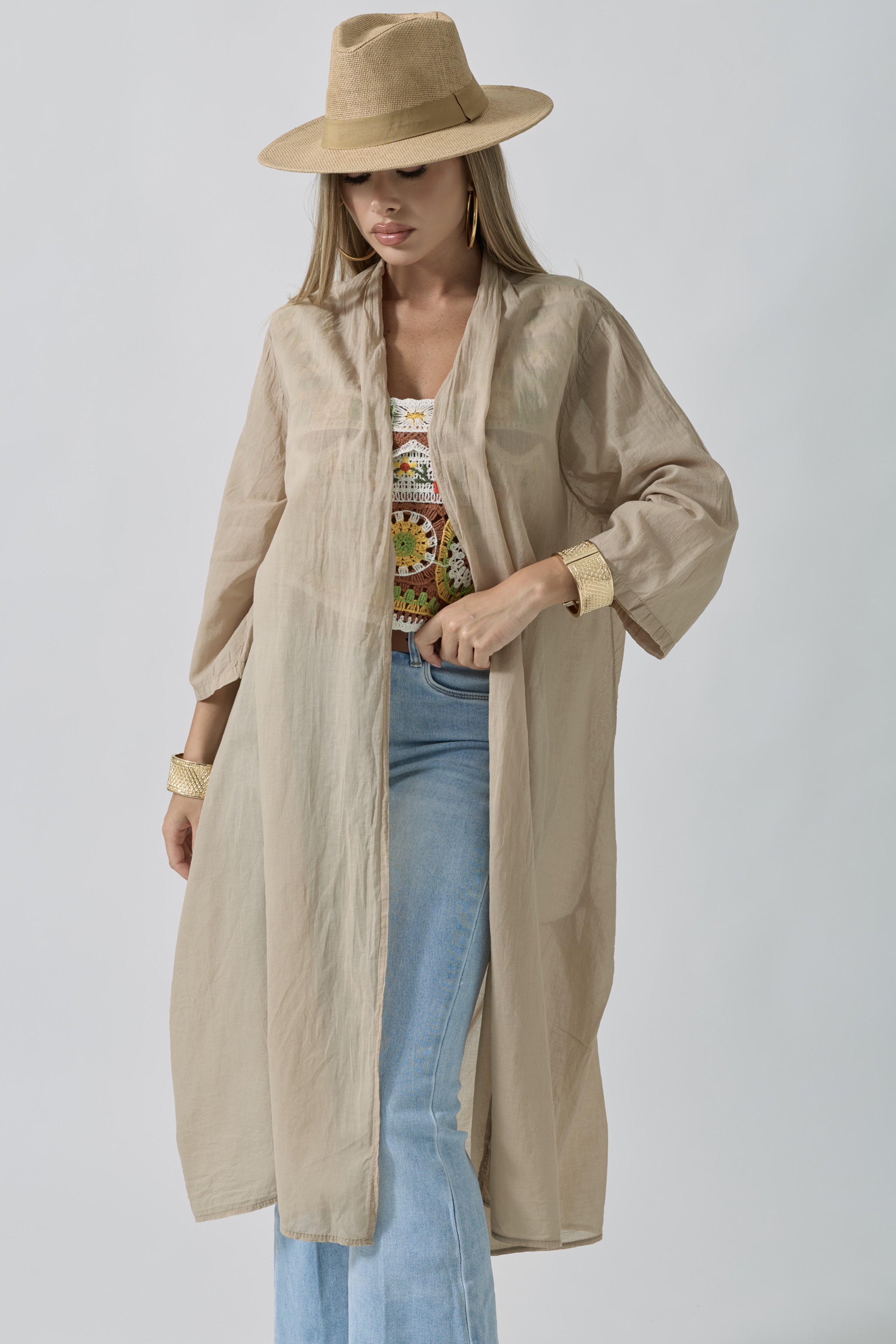 Kaftano SImply Cammello|Colore:Cammello