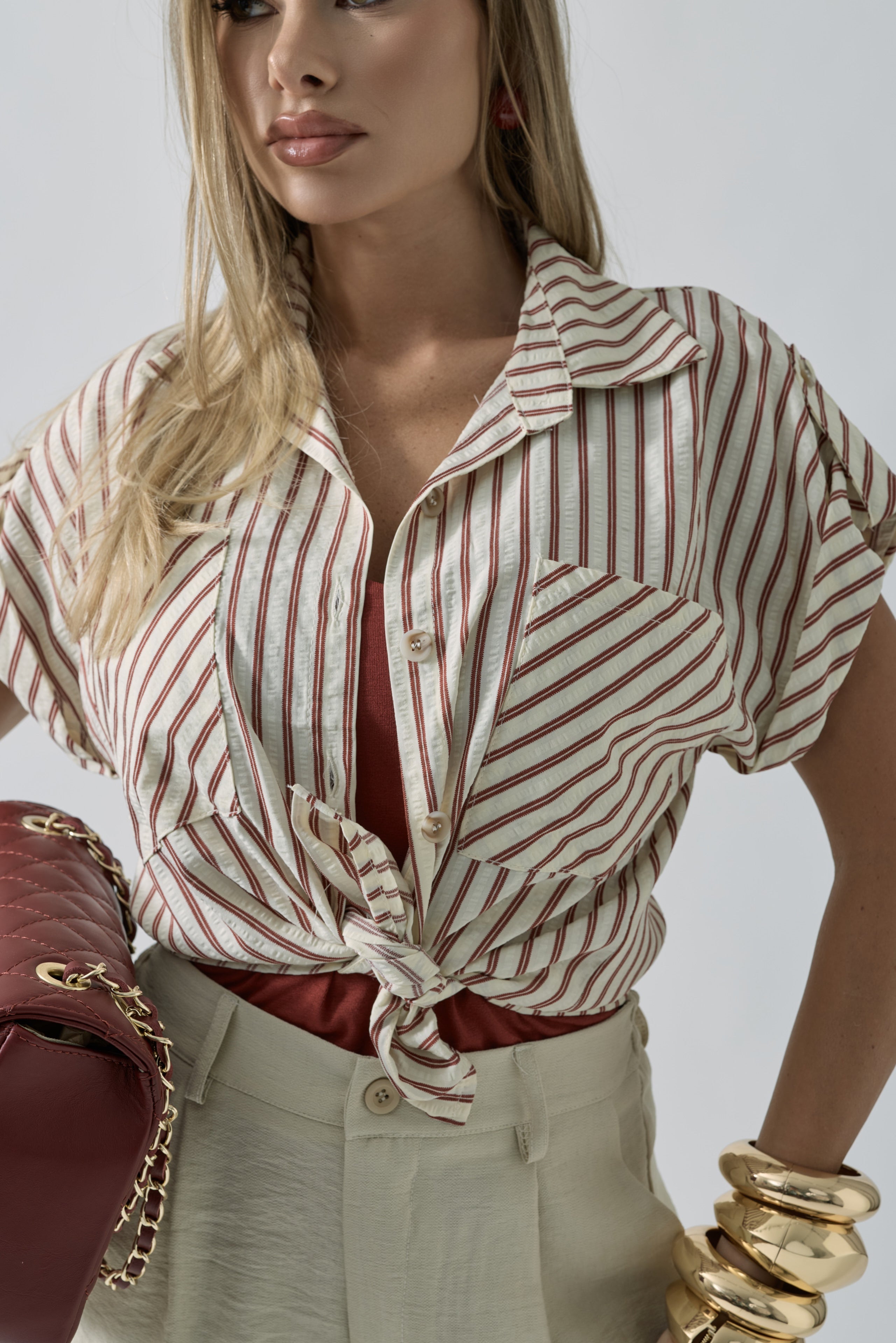 Camicia Margot bordeaux|Colore:Bordeaux