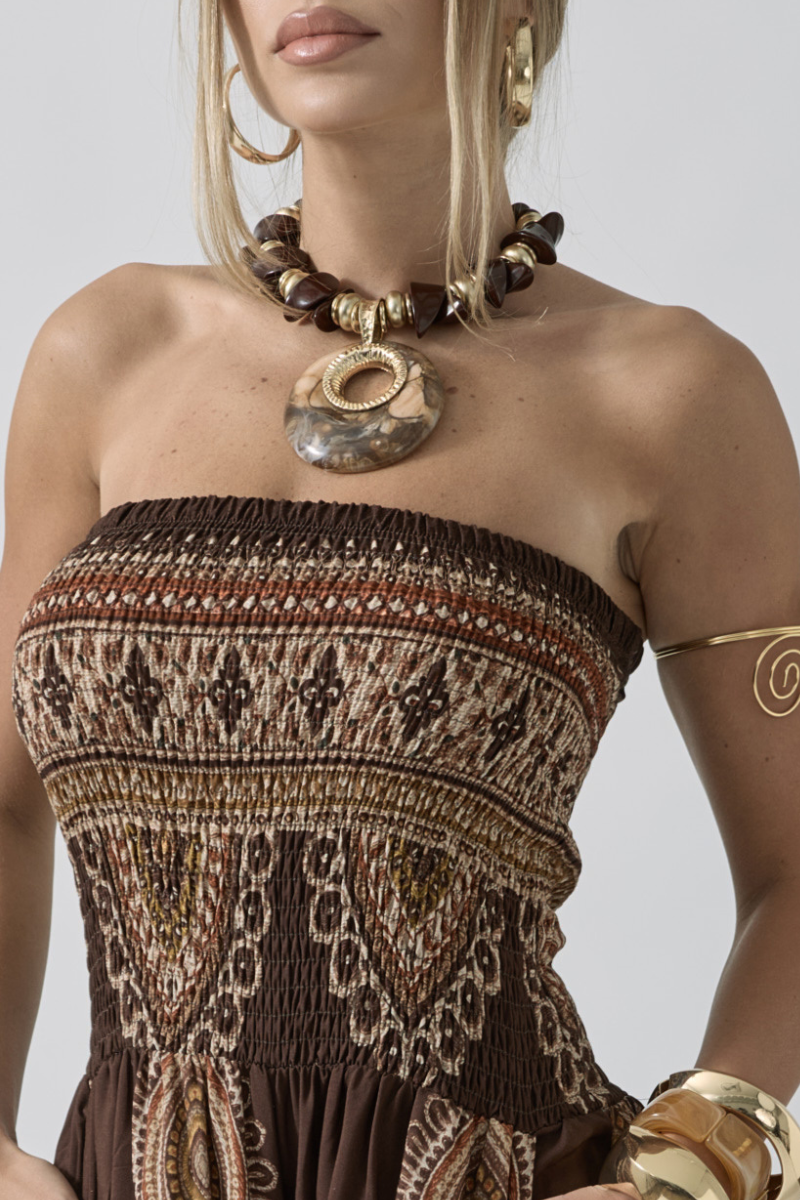 Collana Con Medaglione testa di moro|Colore:Testa di moro