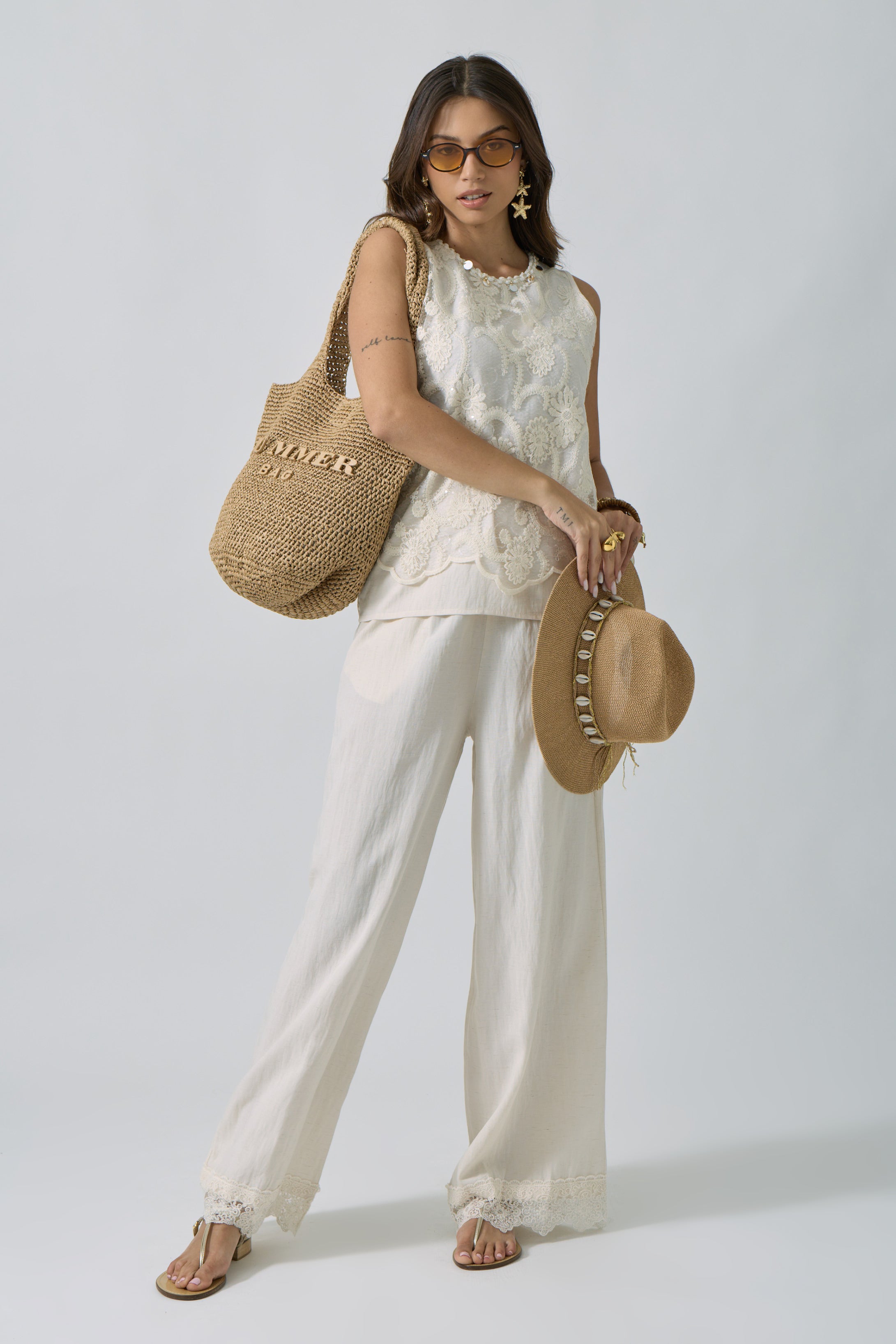 Coordinato Labelle beige chiaro|Colore:Beige chiaro
