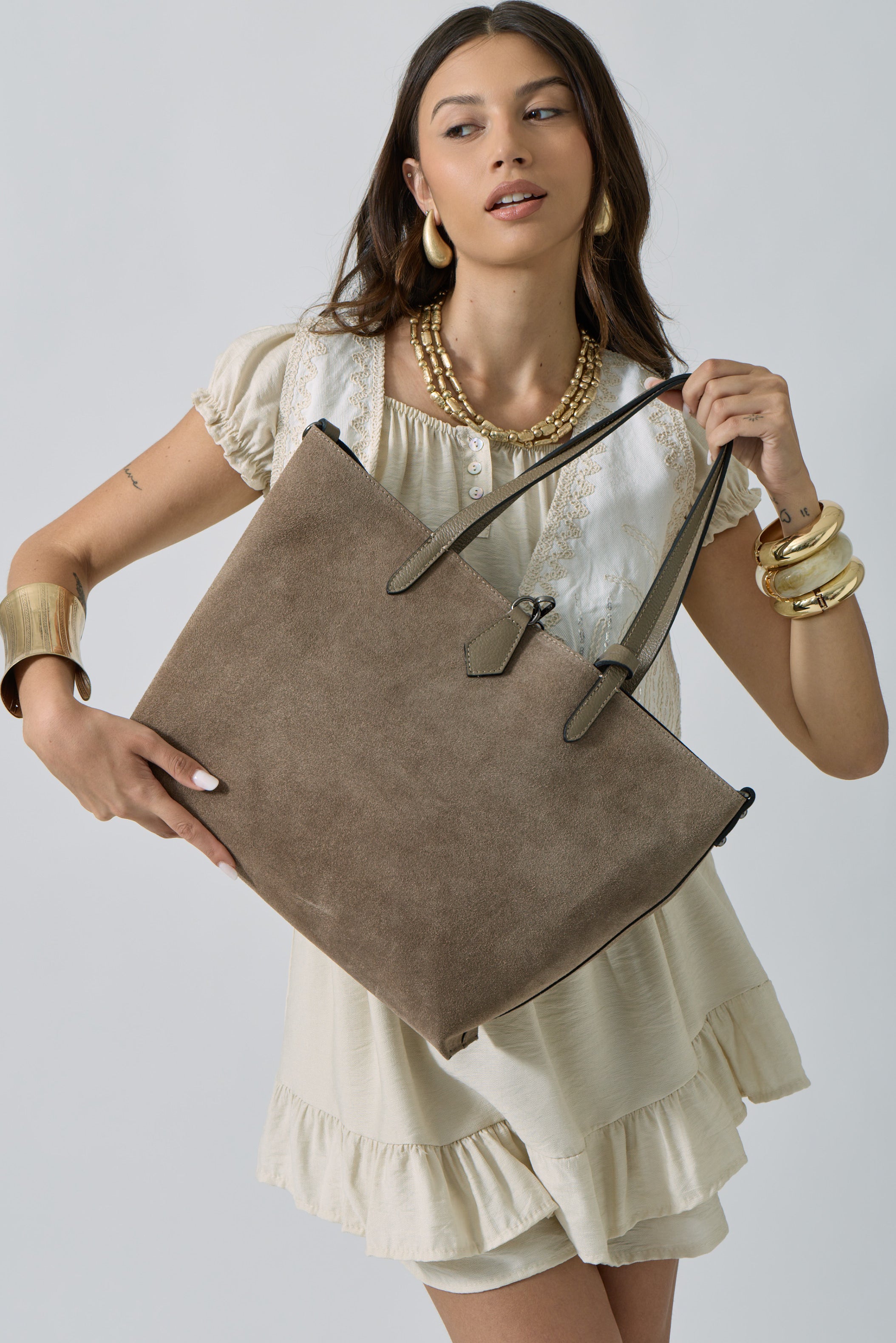 Borsa Office taupe|Colore:Taupe