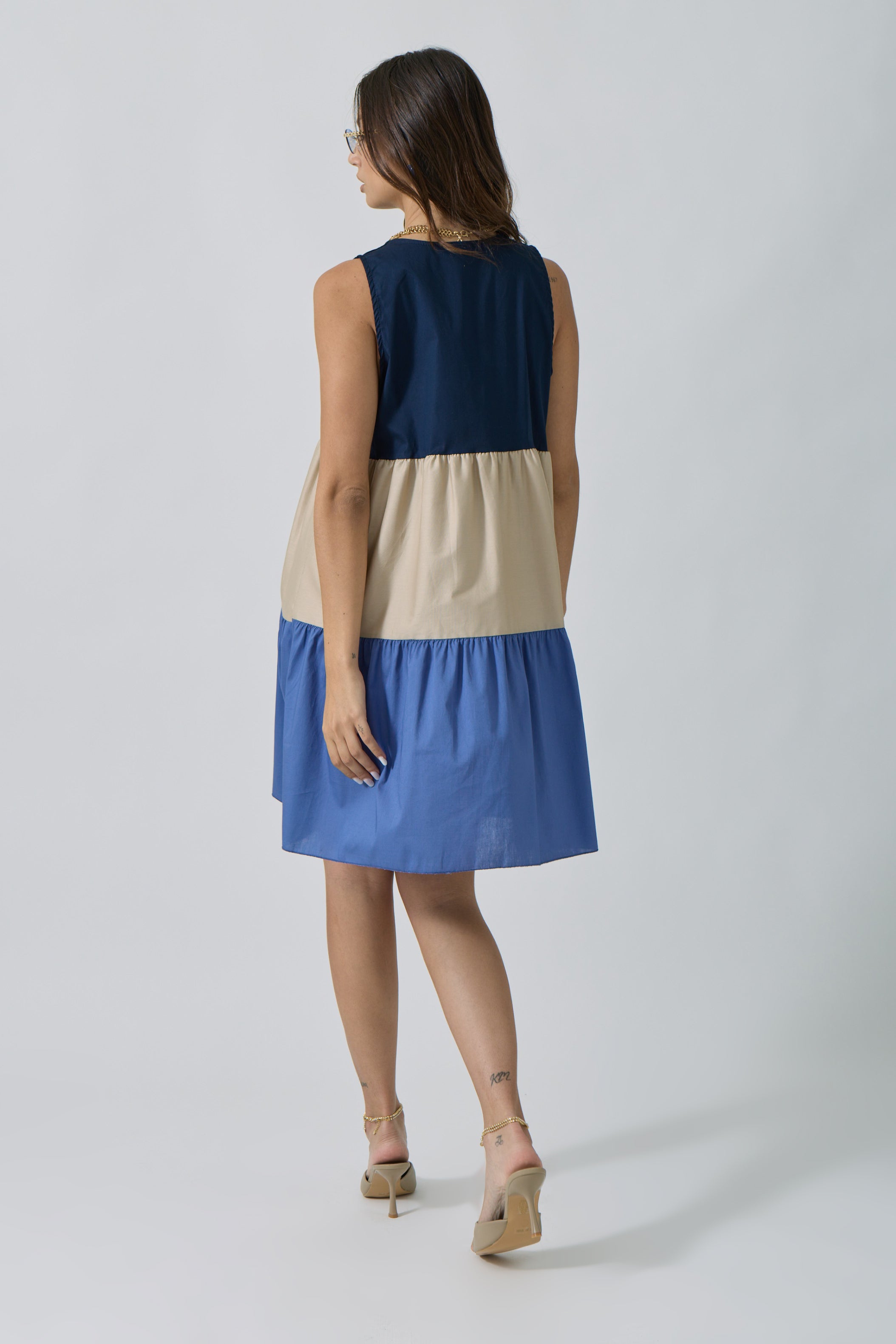 Abito Tris Blu|Colore:Blu