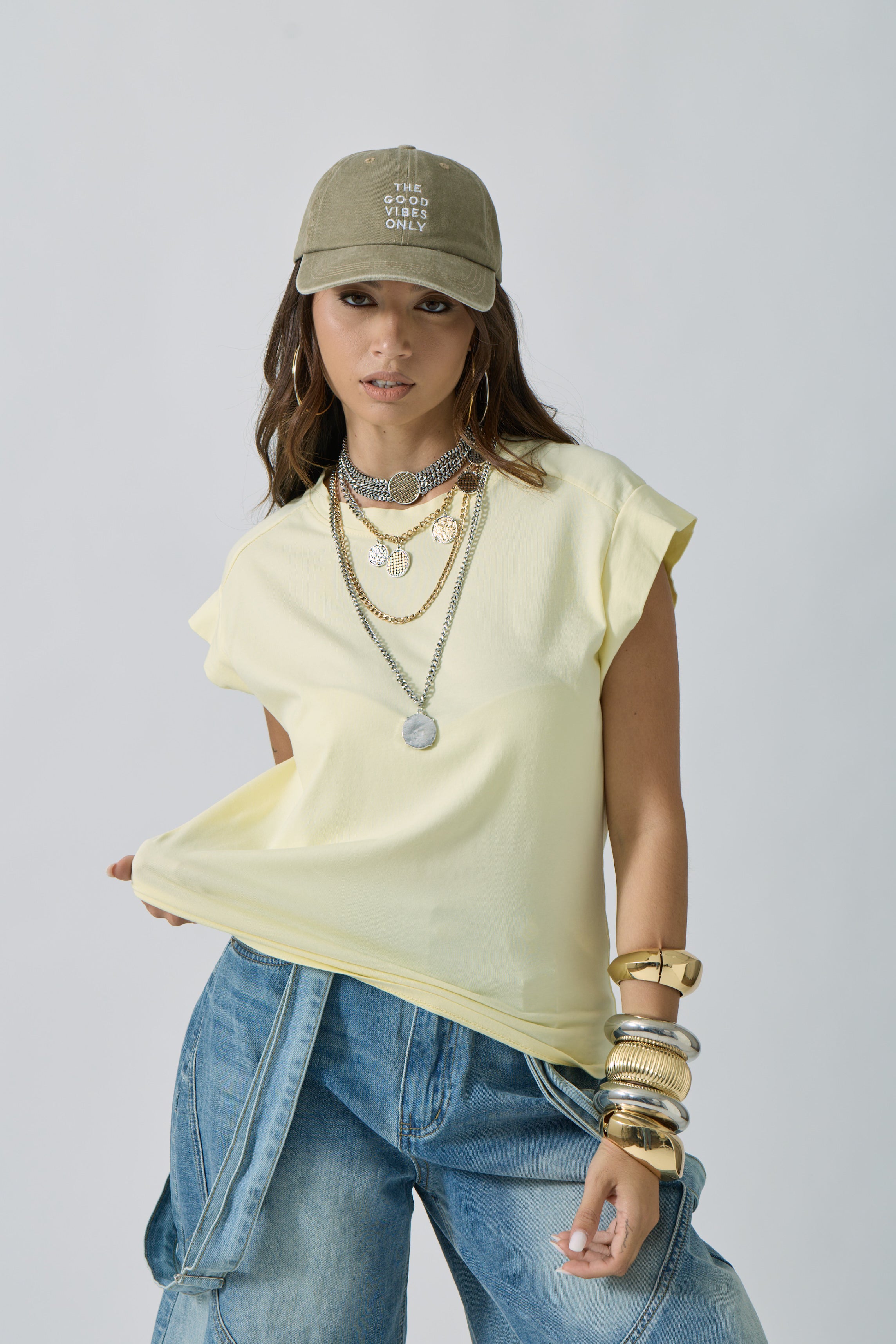 T-Shirt Ines giallo|Colore:Giallo