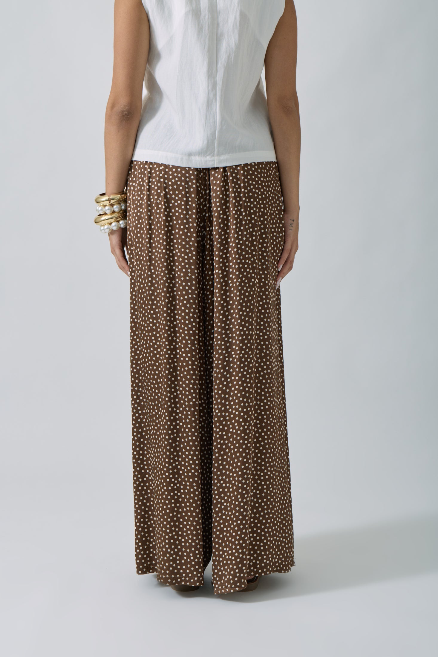 Pantalone Pois testa di moro|Colore:Testa di moro