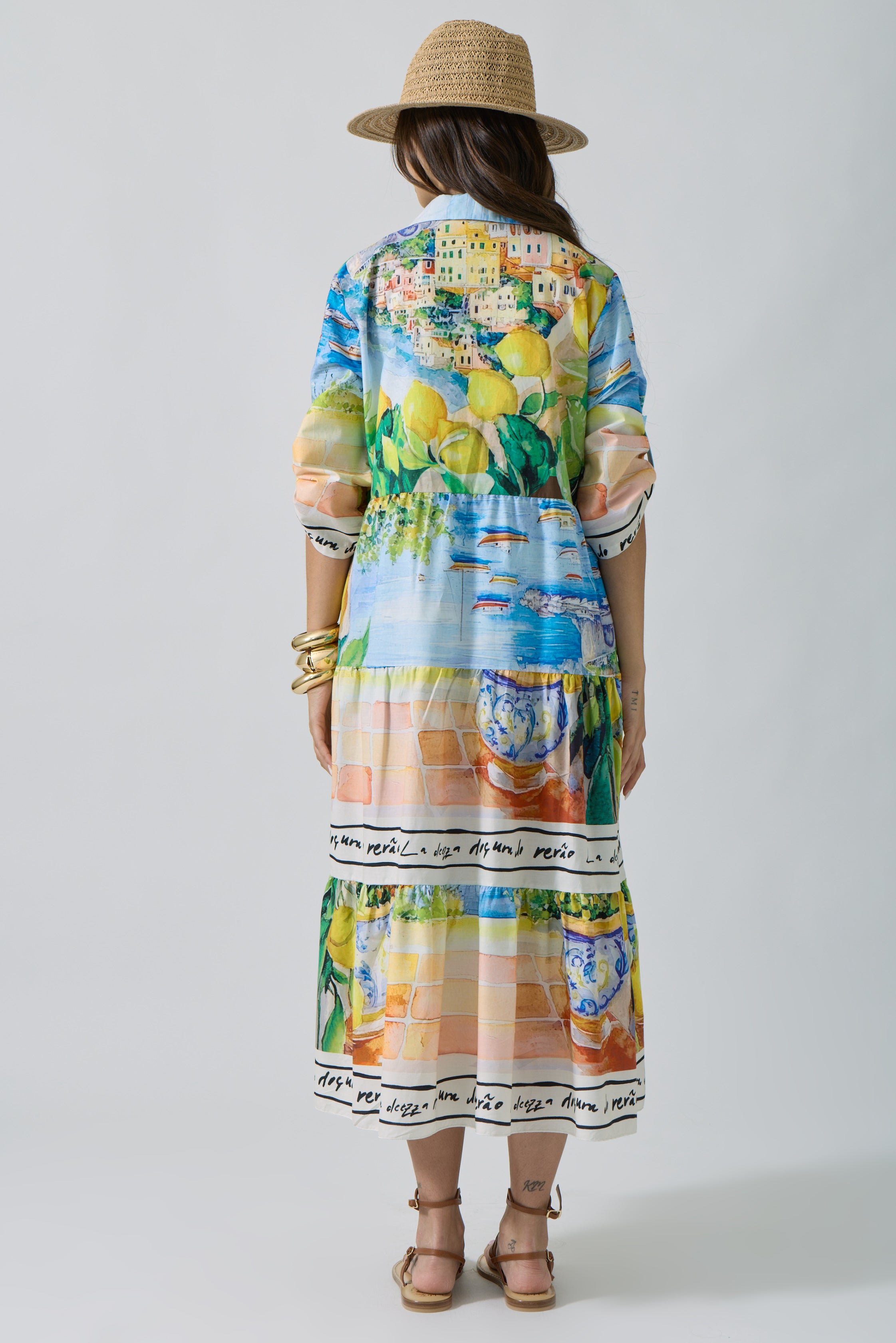 Chemisier Sorrento multicolore|Colore:Multicolore