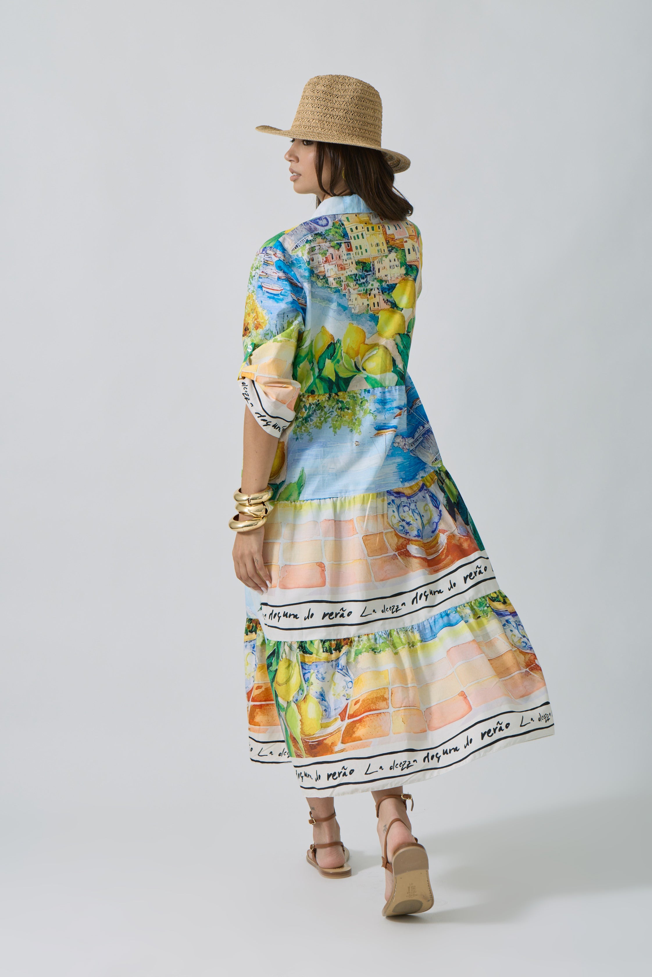 Chemisier Sorrento multicolore|Colore:Multicolore