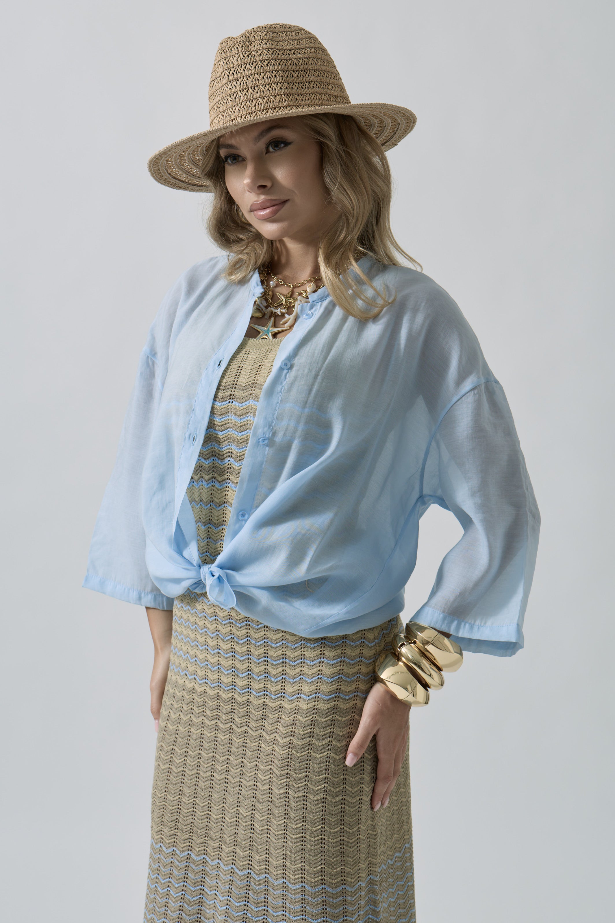 Camicia Ariel Celeste|Colore:Celeste