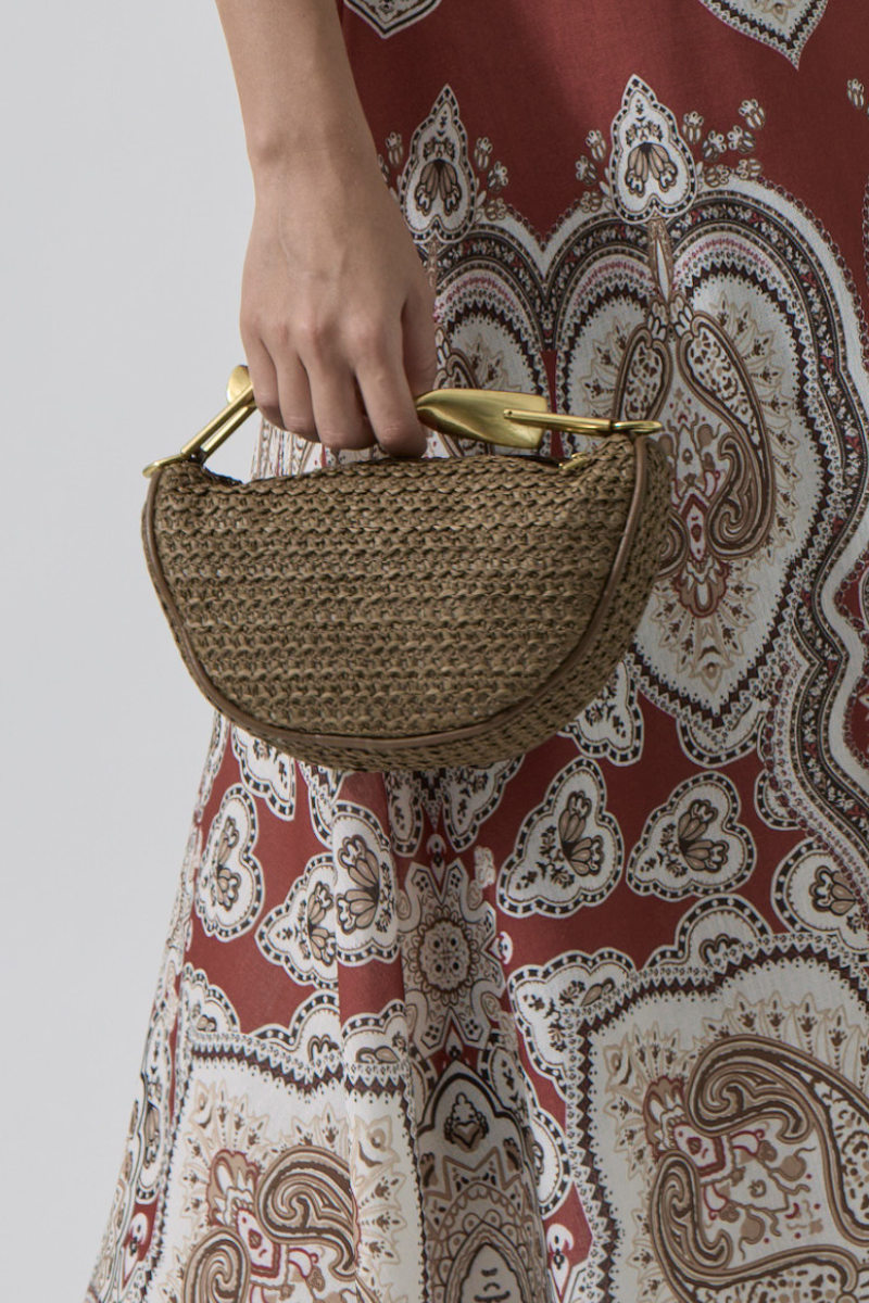 Mini Bag Rafia cacao|Colore:Cacao