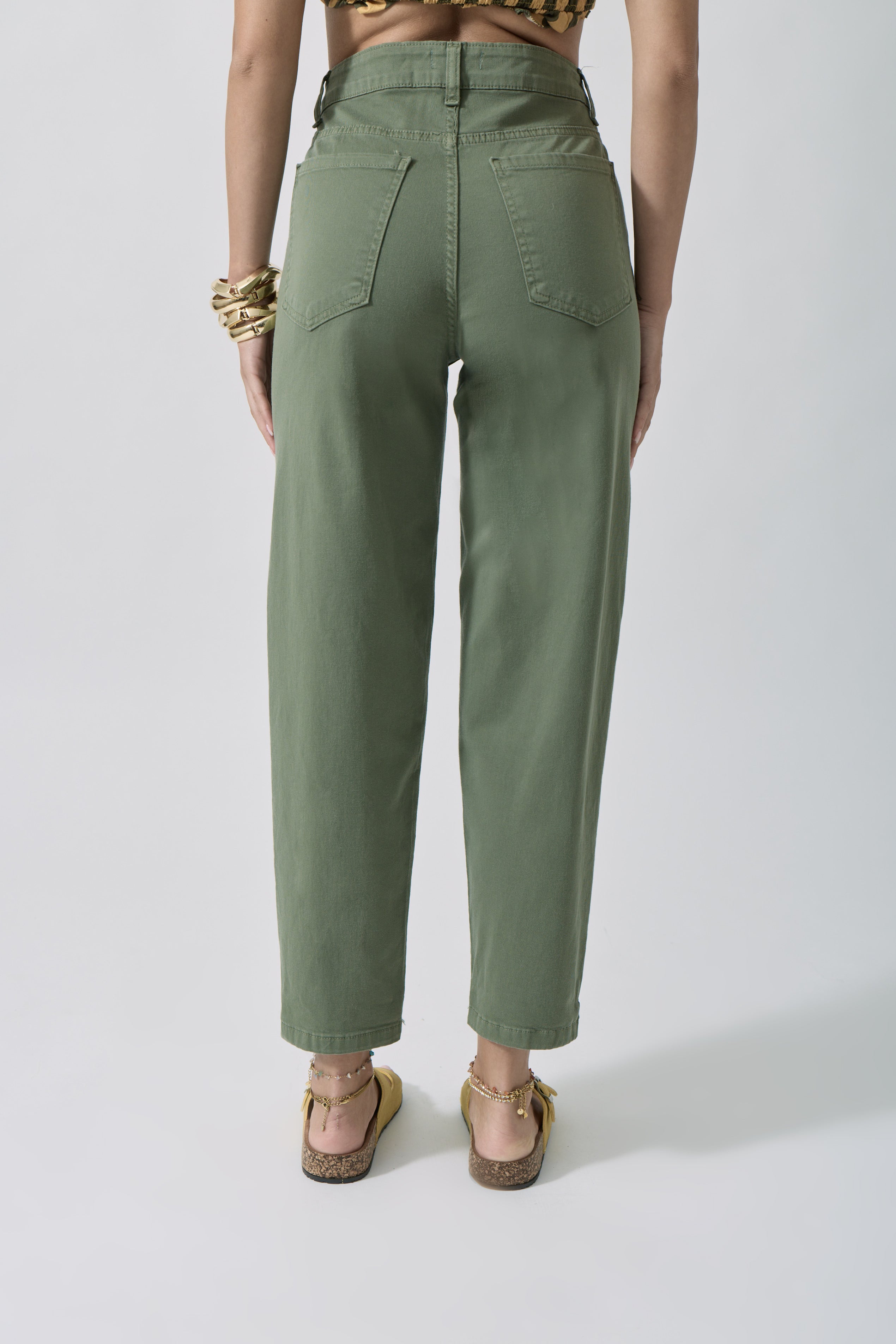 Pantalone Soft verde militare|Colore:Verde militare