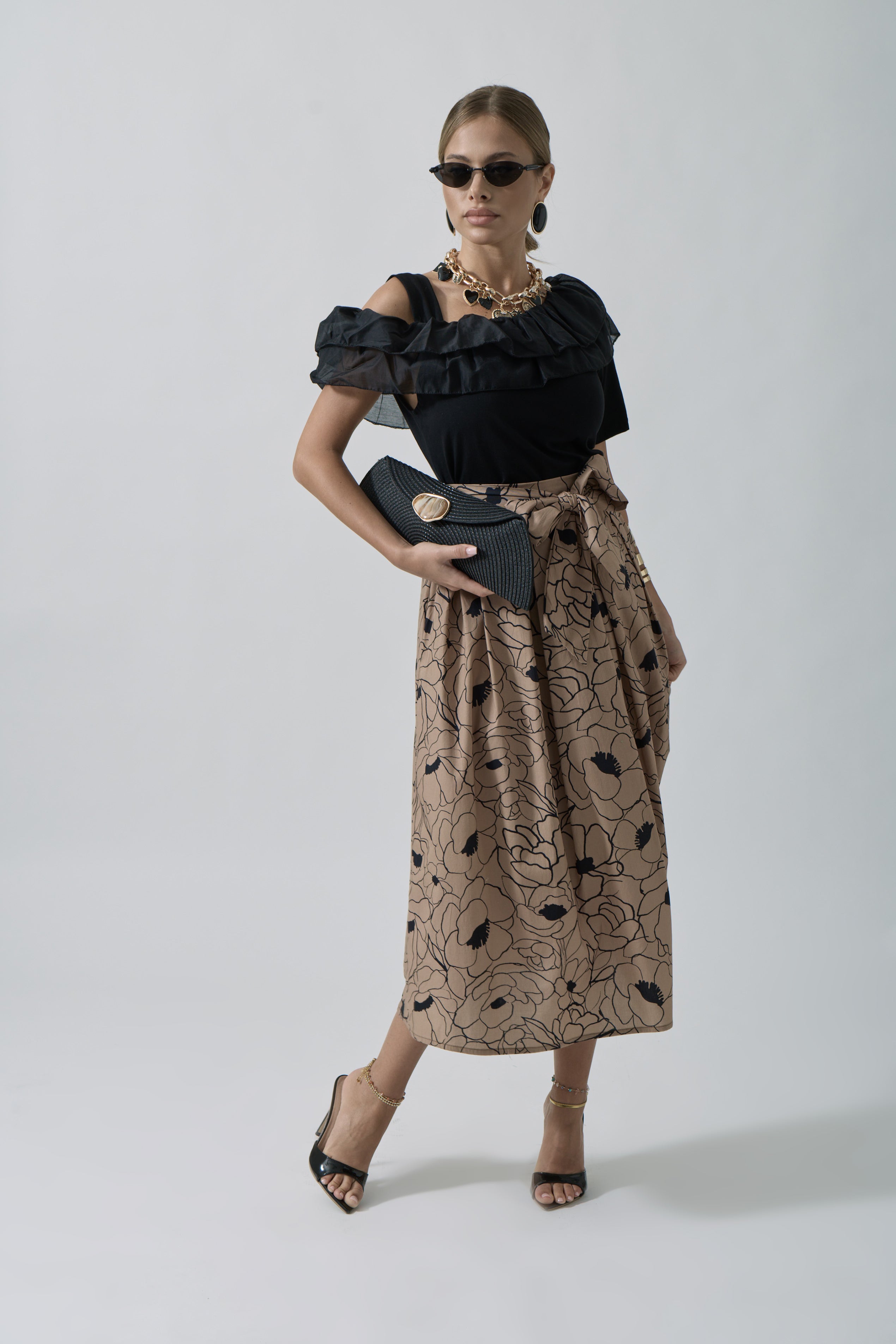 Gonna Grace cammello|Colore:Cammello