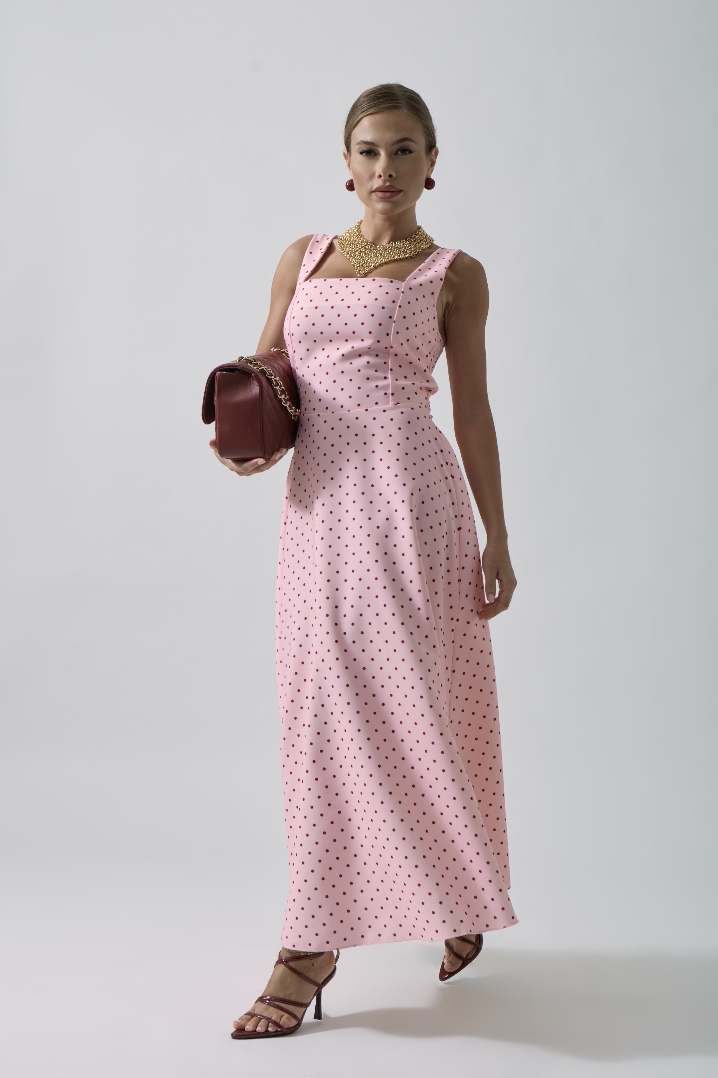 Abito Pois rosa|Colore:Rosa