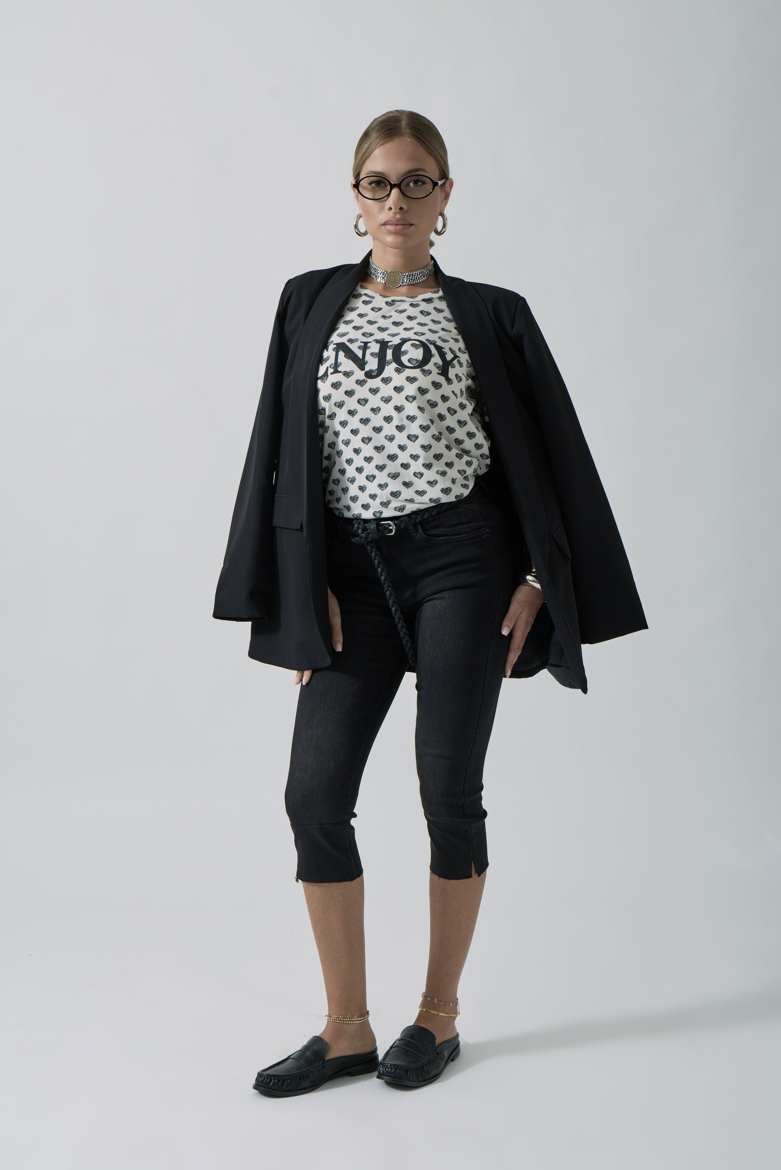 Pinocchietto Denim denim nero|Colore:Denim nero