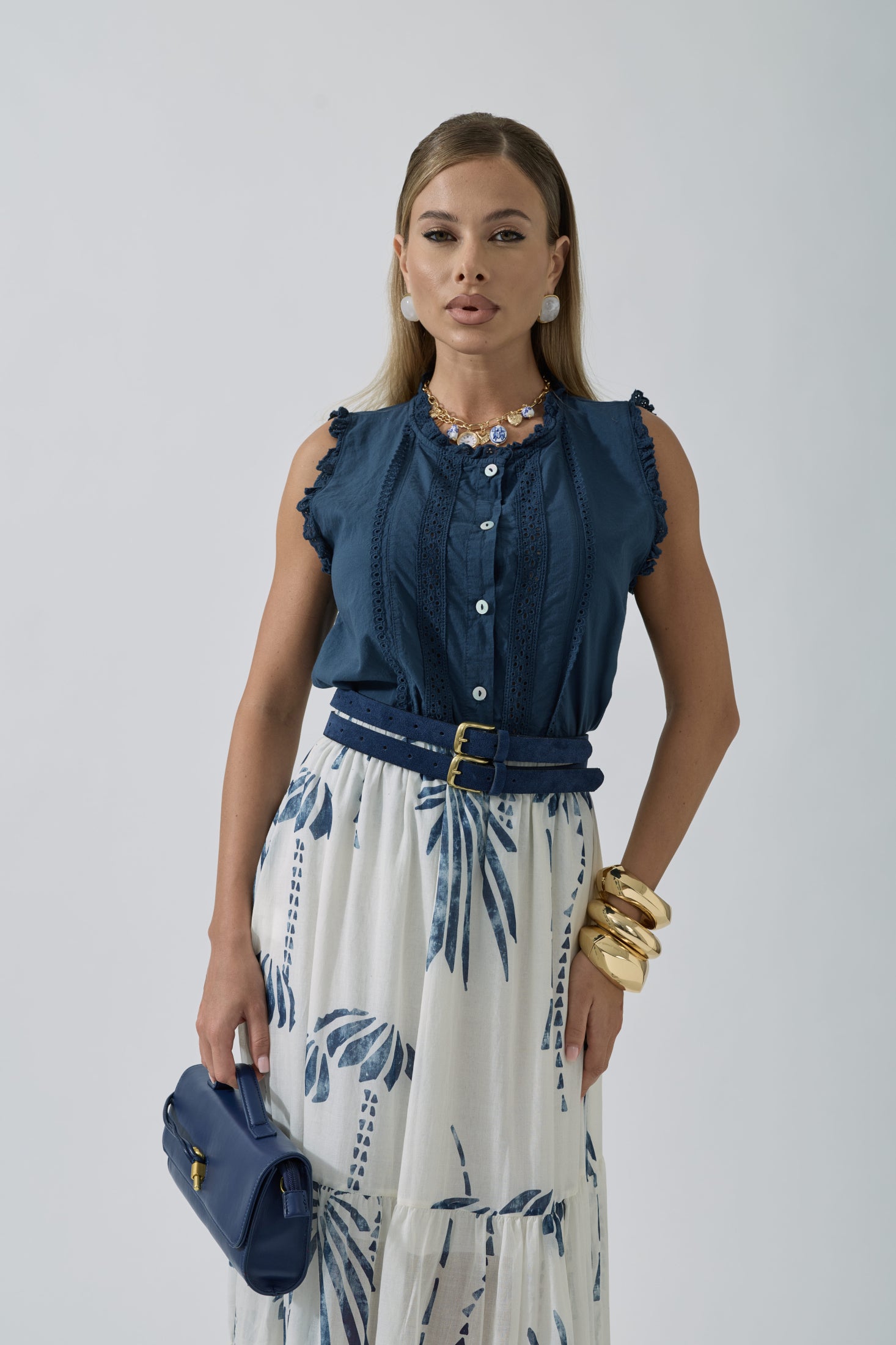 Camicia Rodi Blu|Colore:Blu