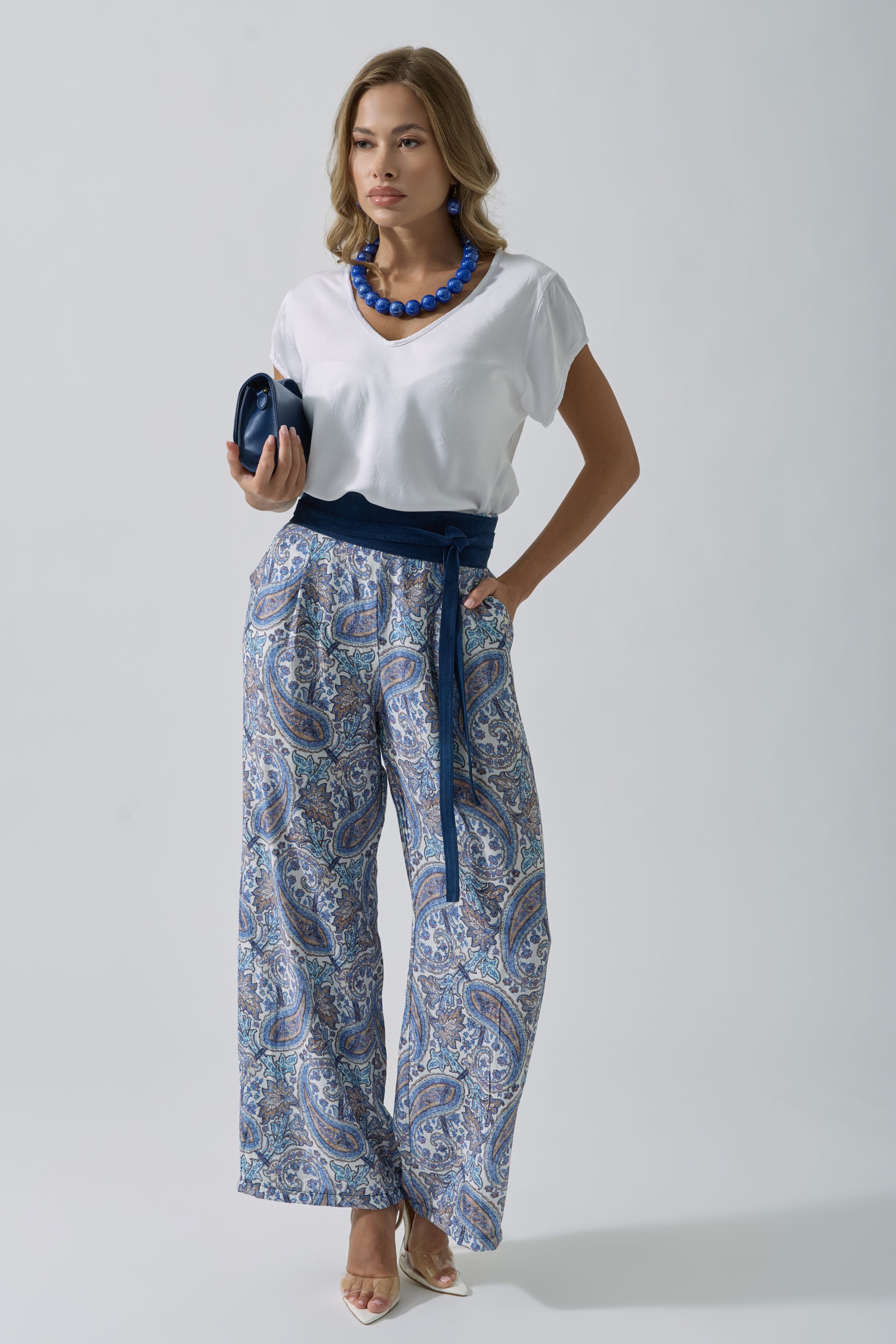 Pantalone Fantasia Cashmere avion|Colore:Avion