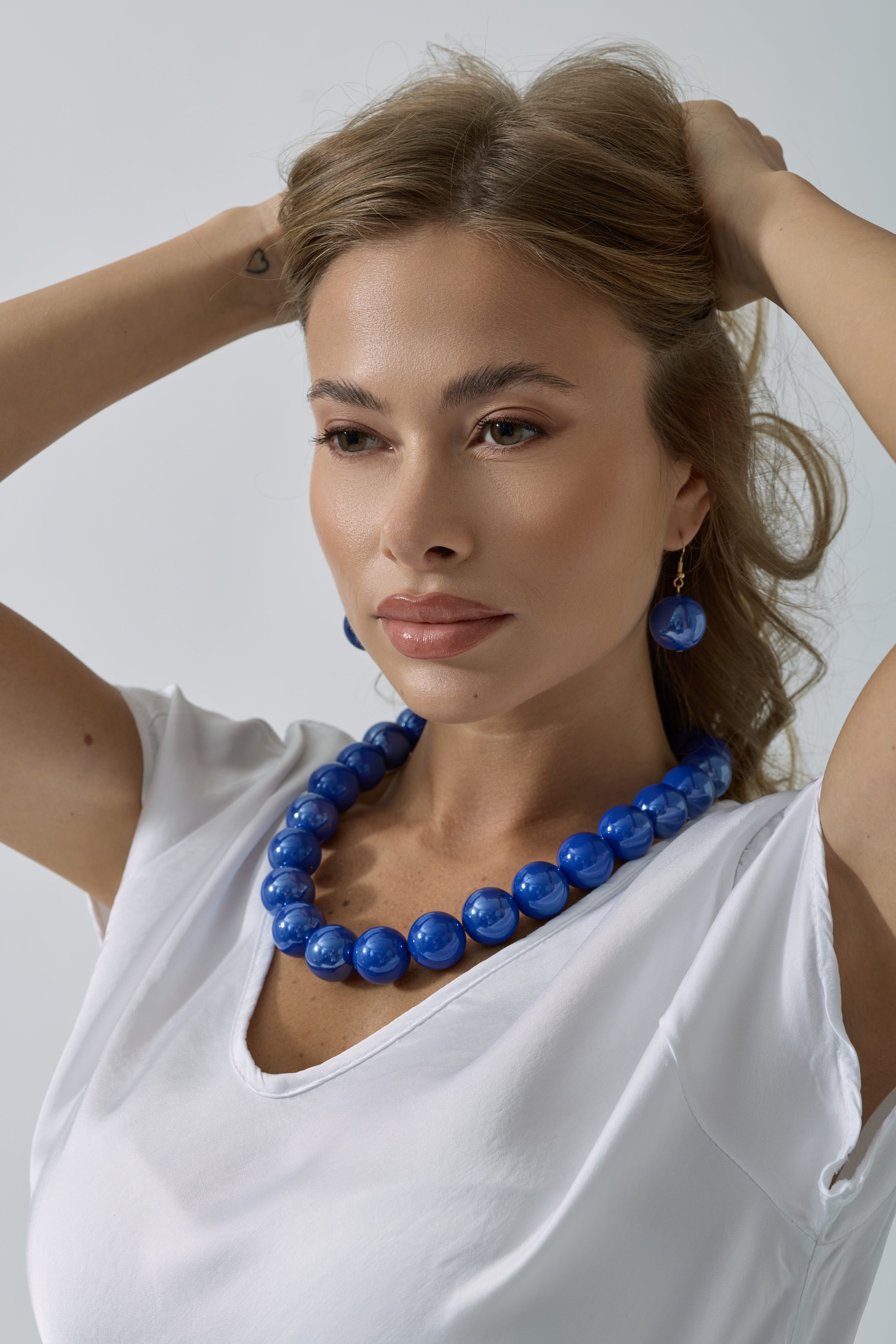 Parure Perle Blu|Colore:Blu