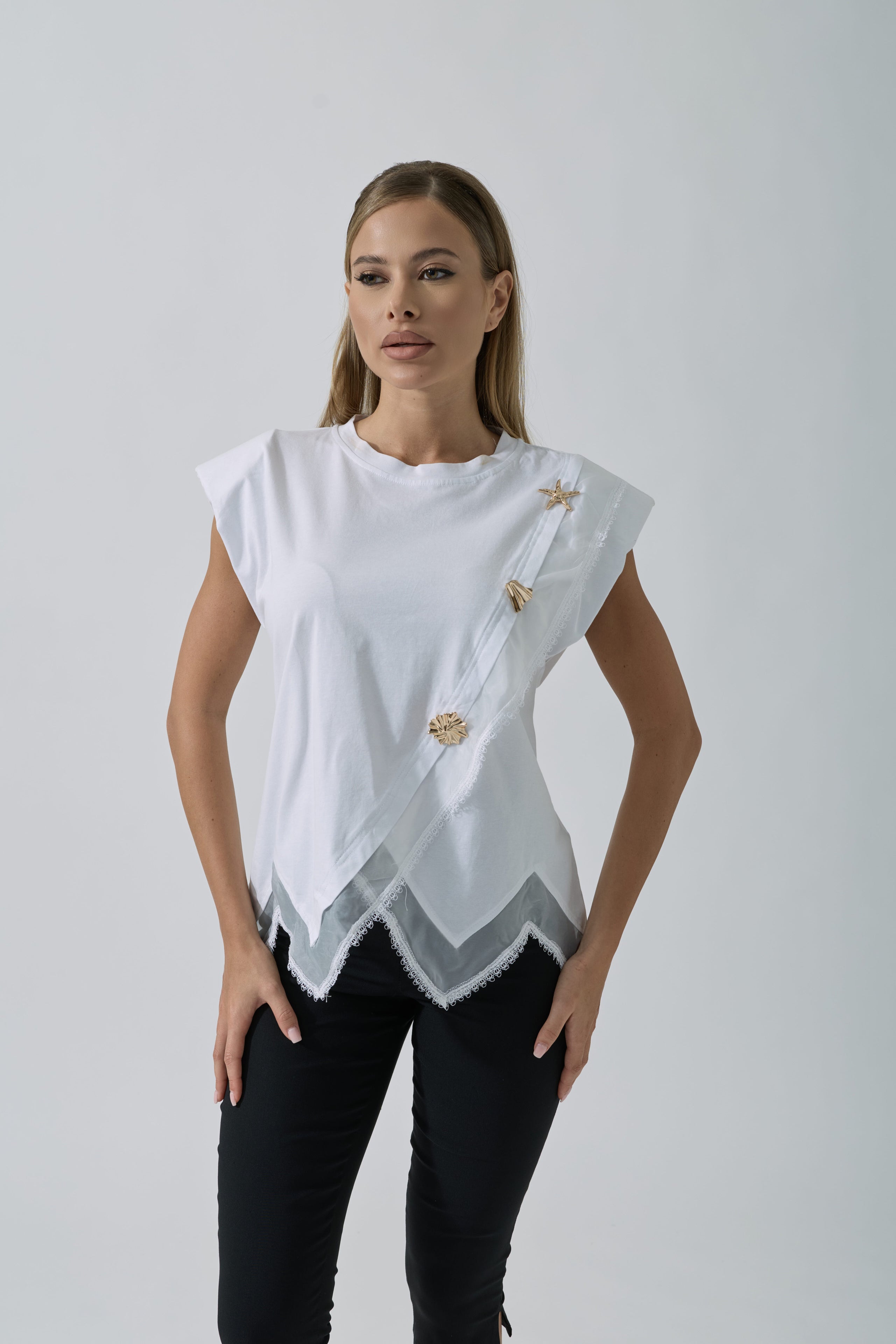 Maglia Cannes bianco|Colore:Bianco