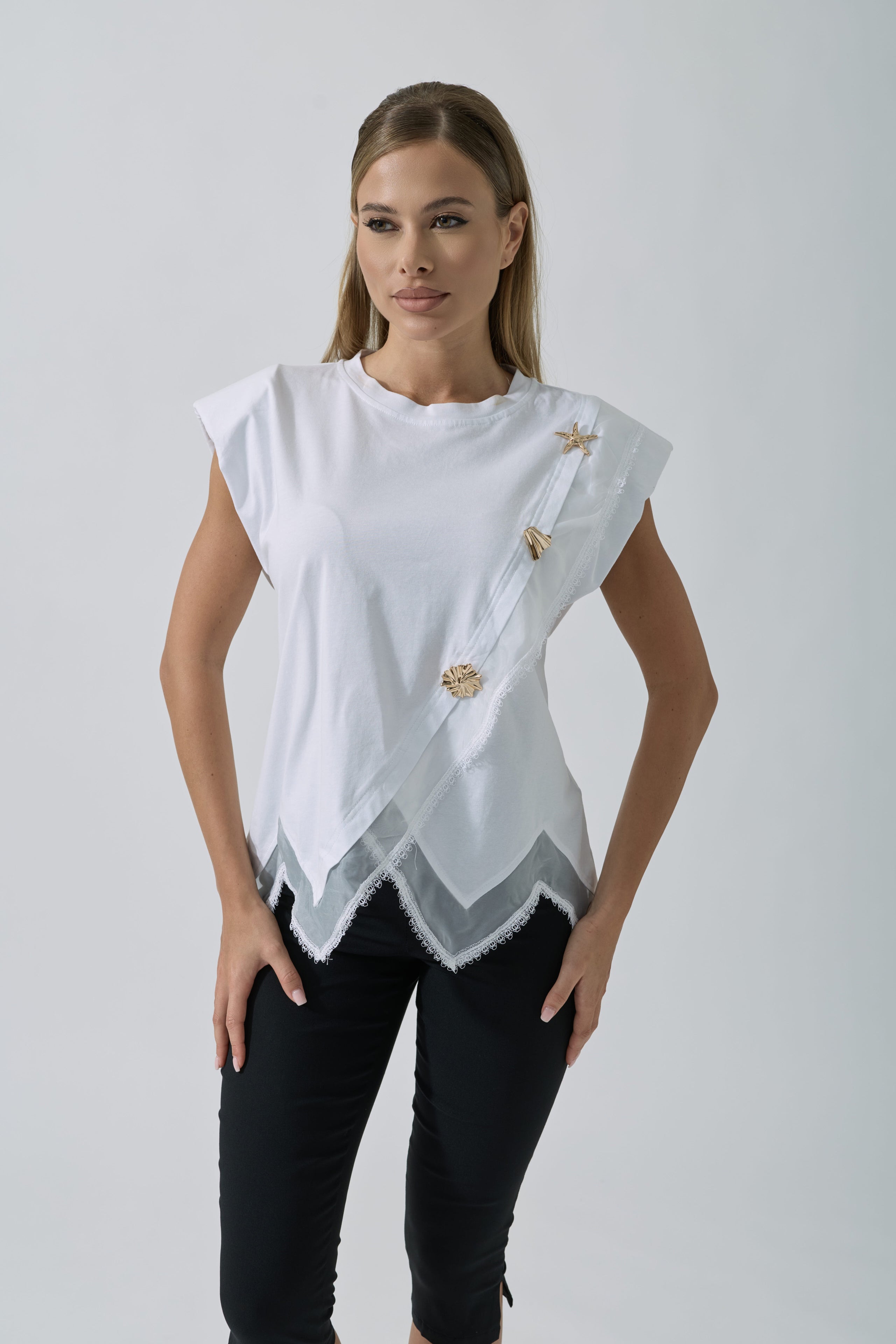Maglia Cannes bianco|Colore:Bianco