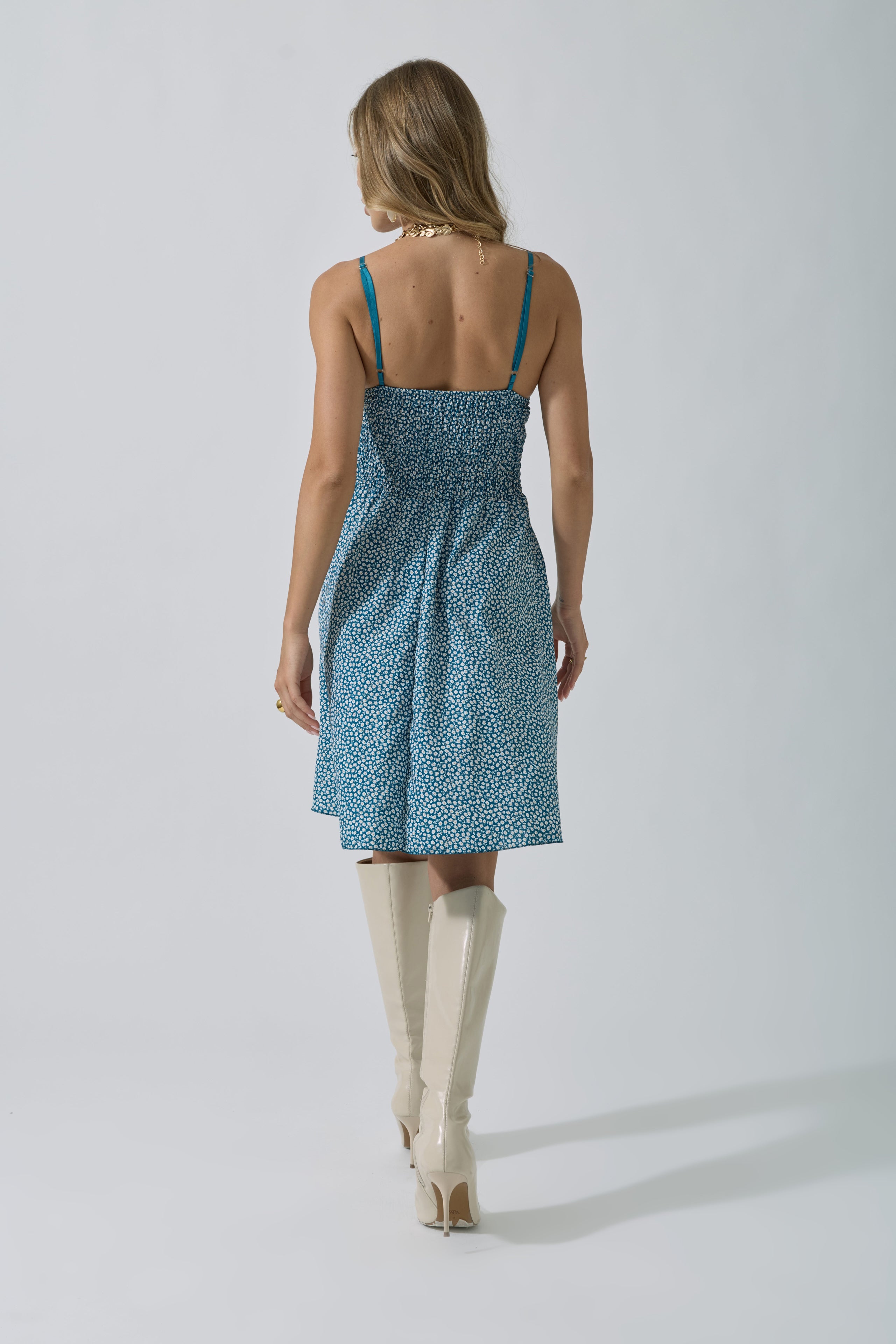Abito Margherita ottanio|Colore:Ottanio
