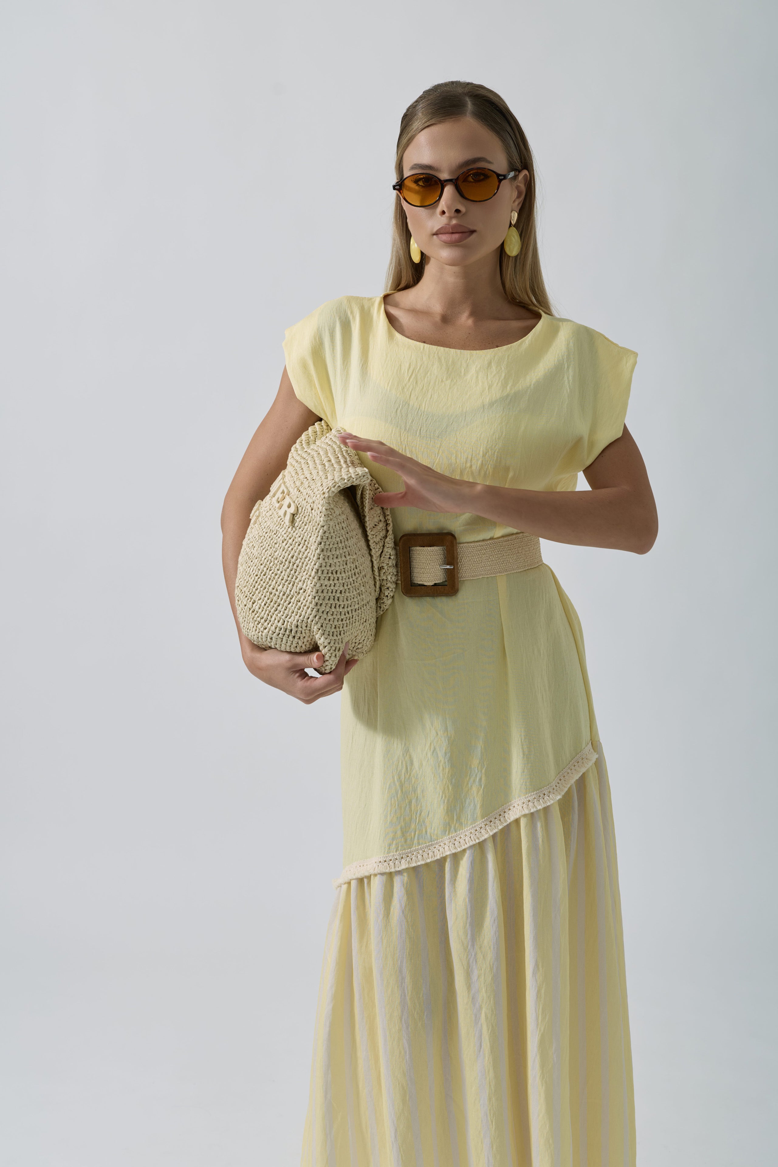 Abito Combo Giallo|Colore:Giallo