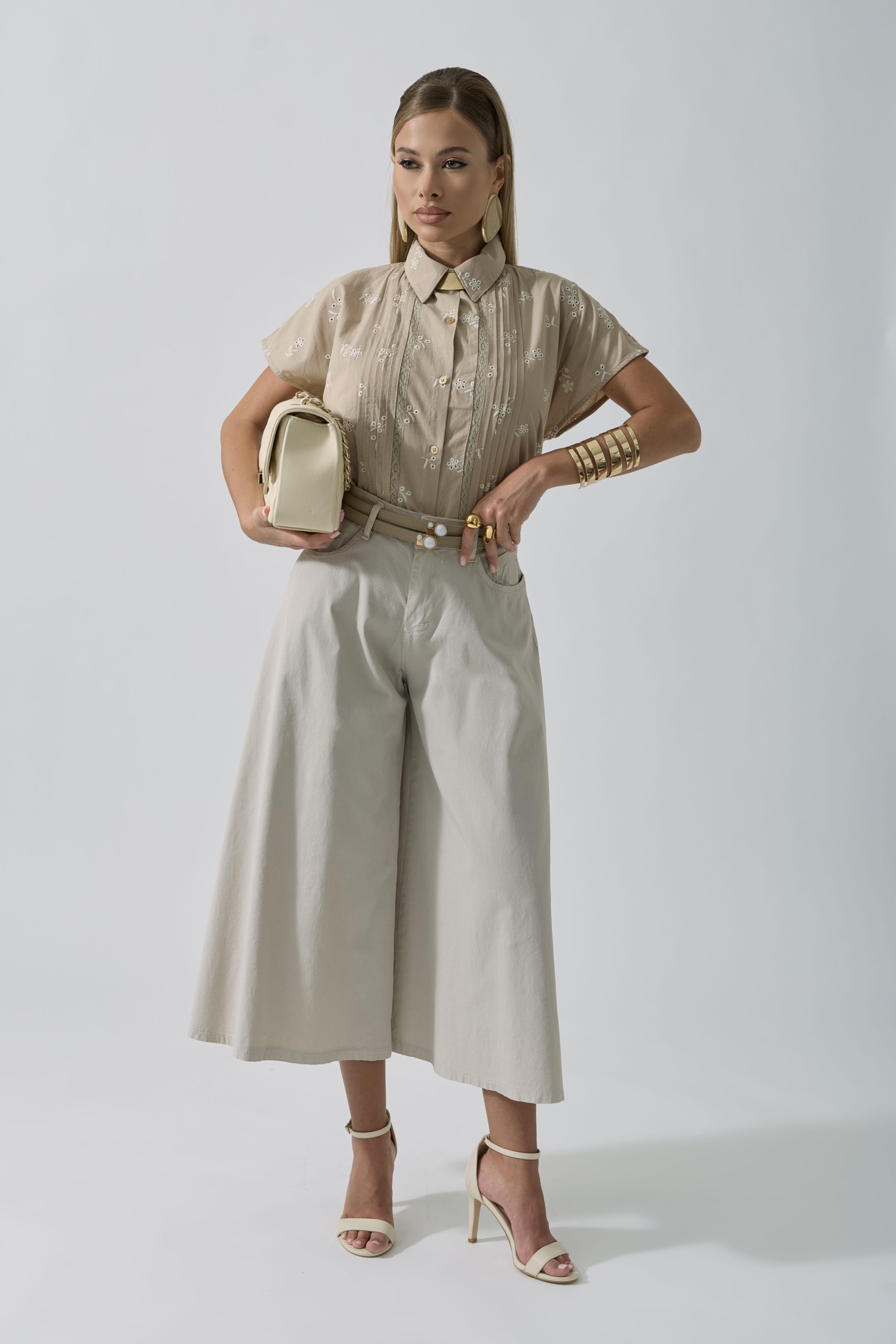 Pantagonna 5 Tasche Beige|Colore:Beige