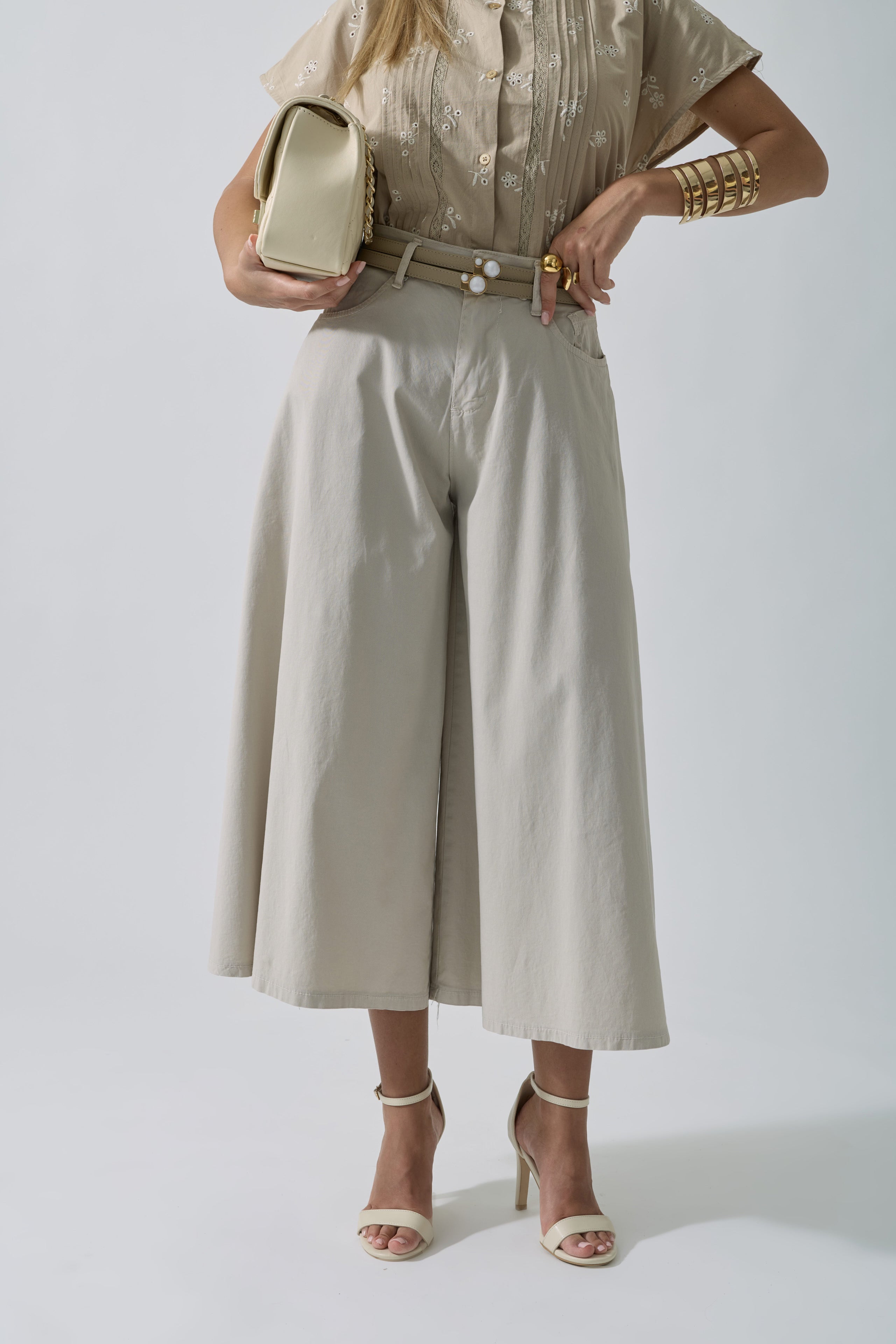 Pantagonna 5 Tasche Beige|Colore:Beige