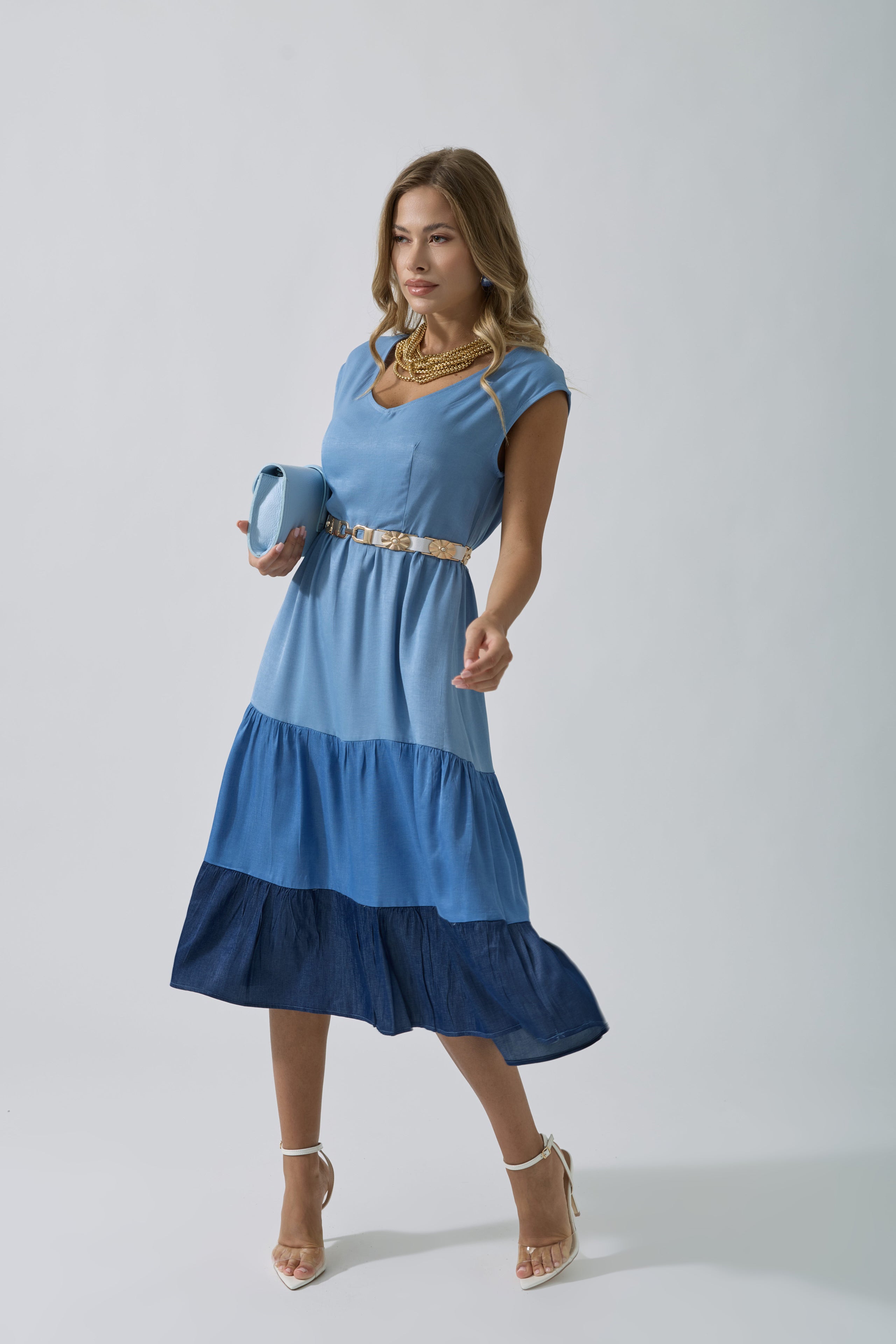 Abito Lucy denim|Colore:Denim
