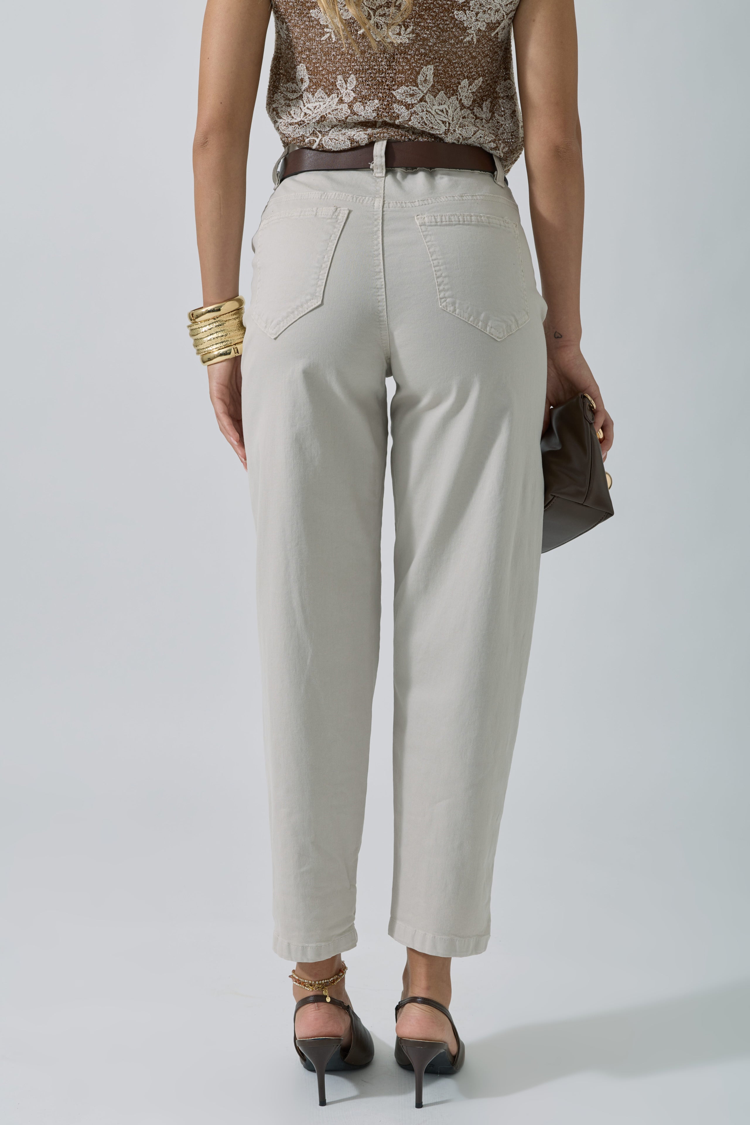 Pantalone Soft Gesso|Colore:Gesso