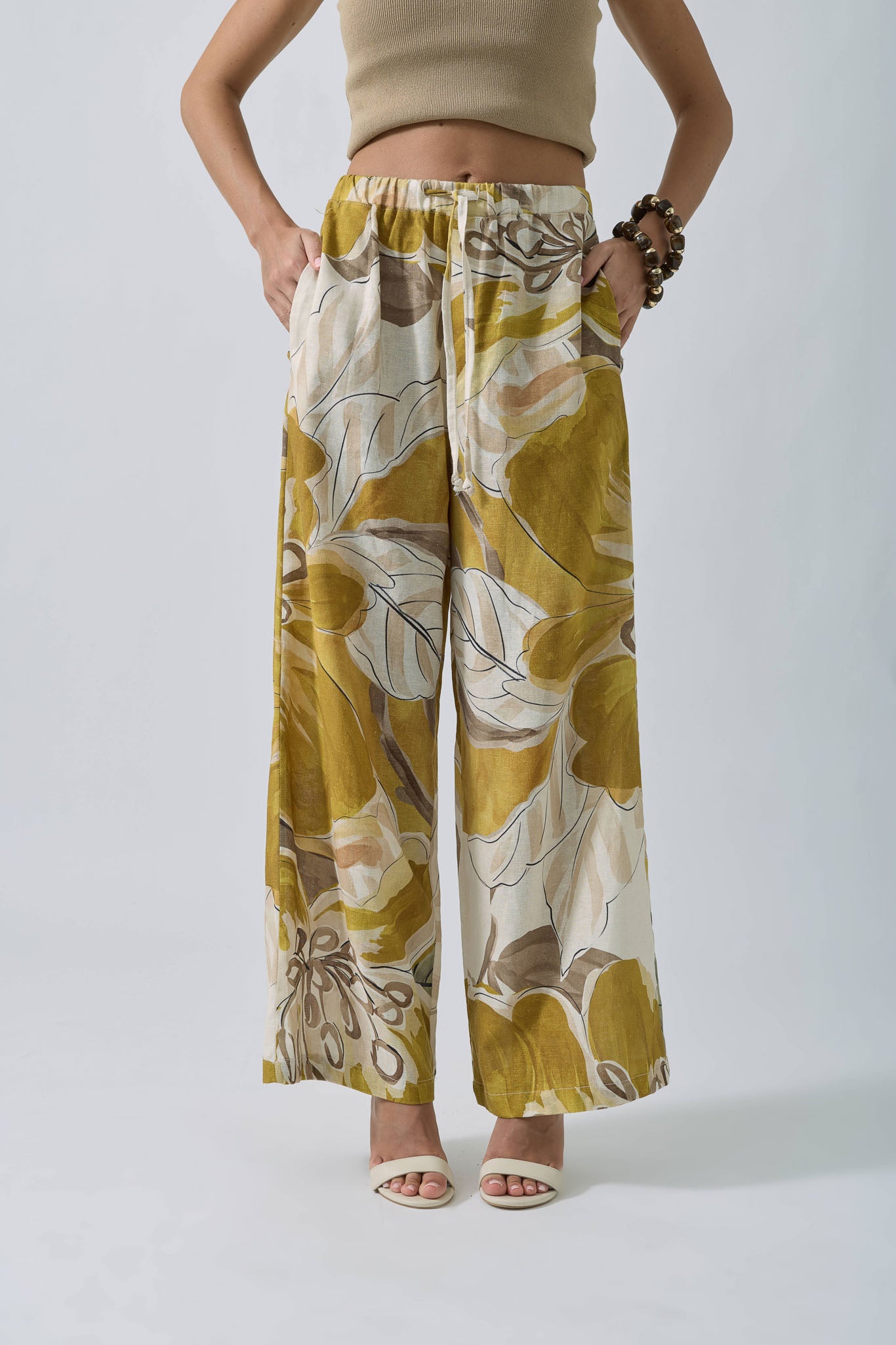 Pantalone Thalia senape|Colore:Senape