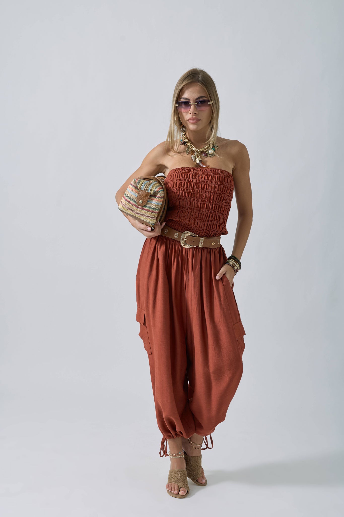 Tuta Boho coccio|Colore:Coccio