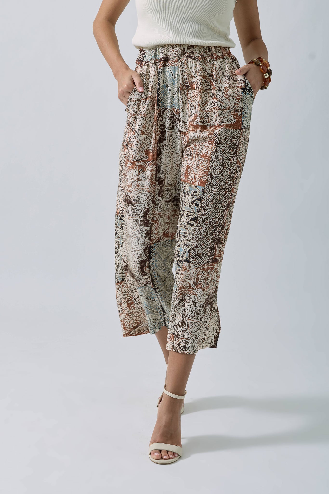 Pantalone Mosaic beige|Colore:Beige