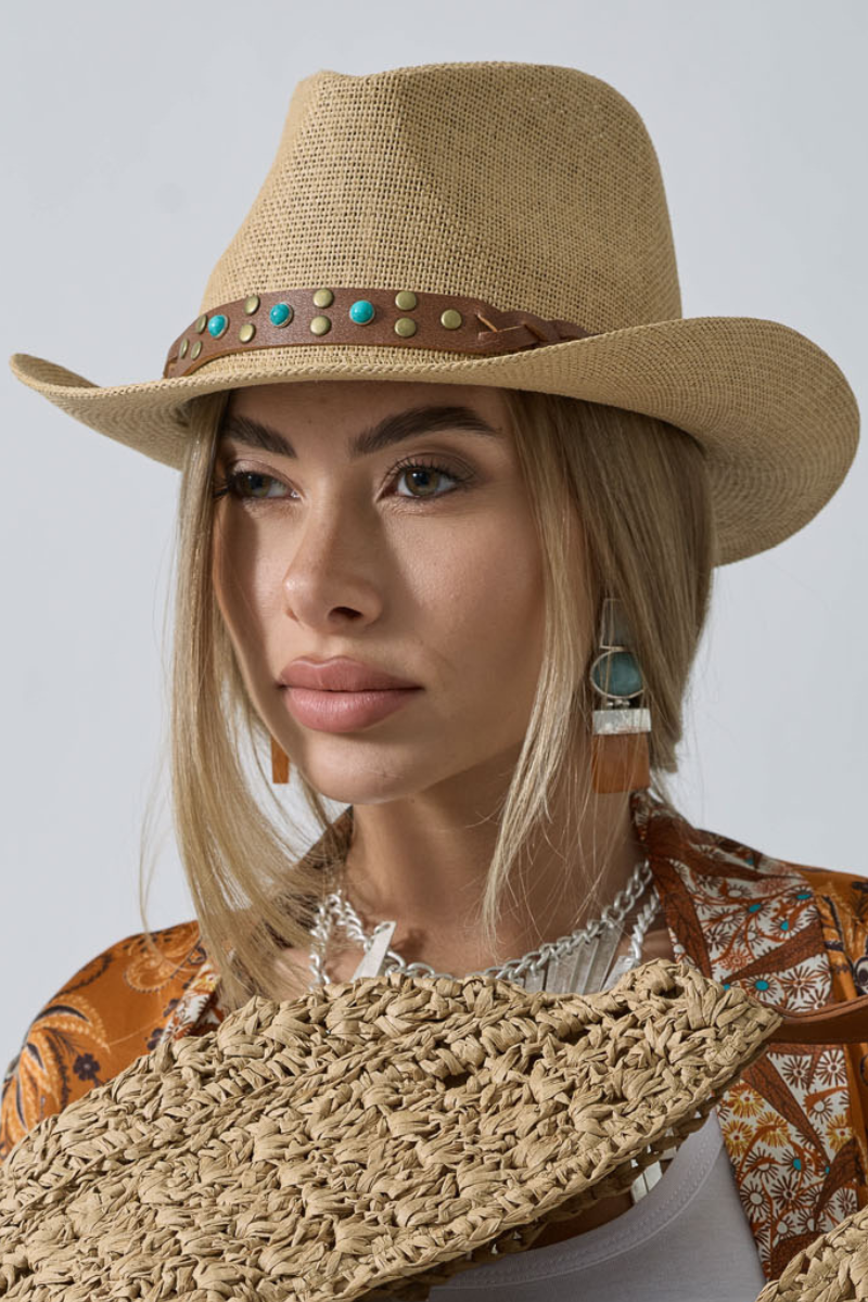 Cappello Paglia Avana|Colore:Avana