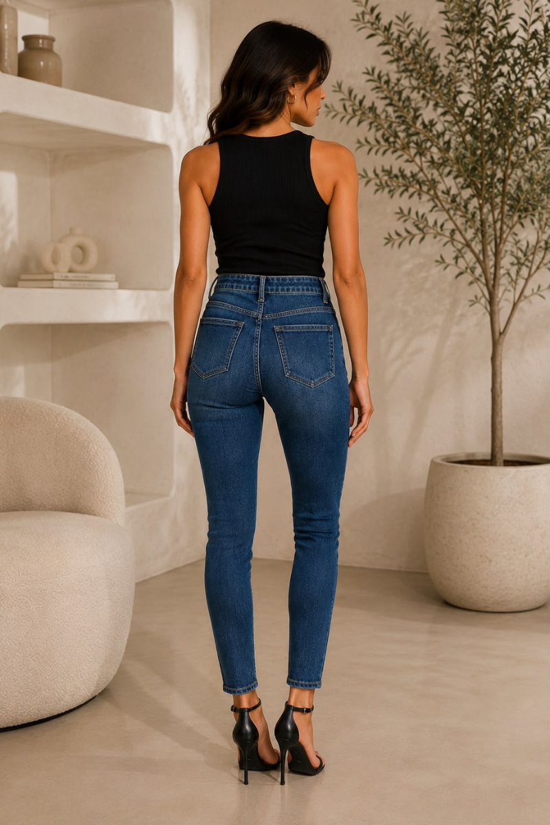 Jeans Skinny Basic denim s|Colore:Denim s