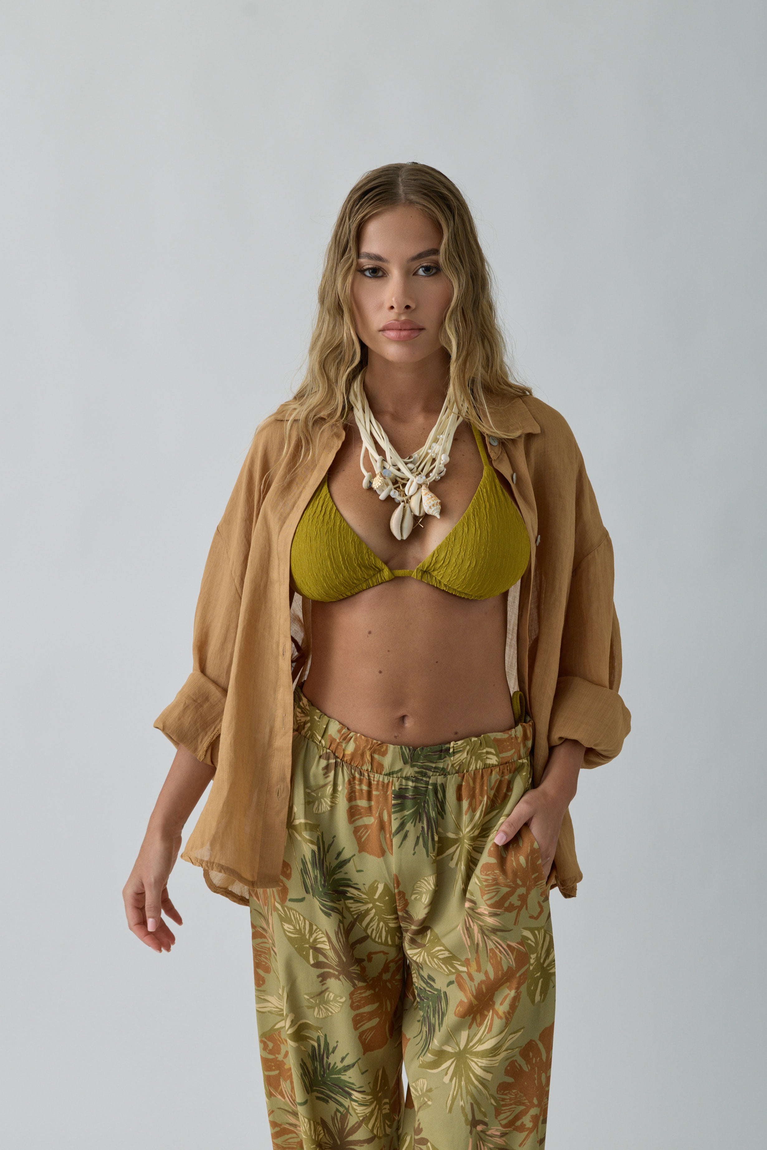 Camicia Ines Ocra|Colore:Ocra