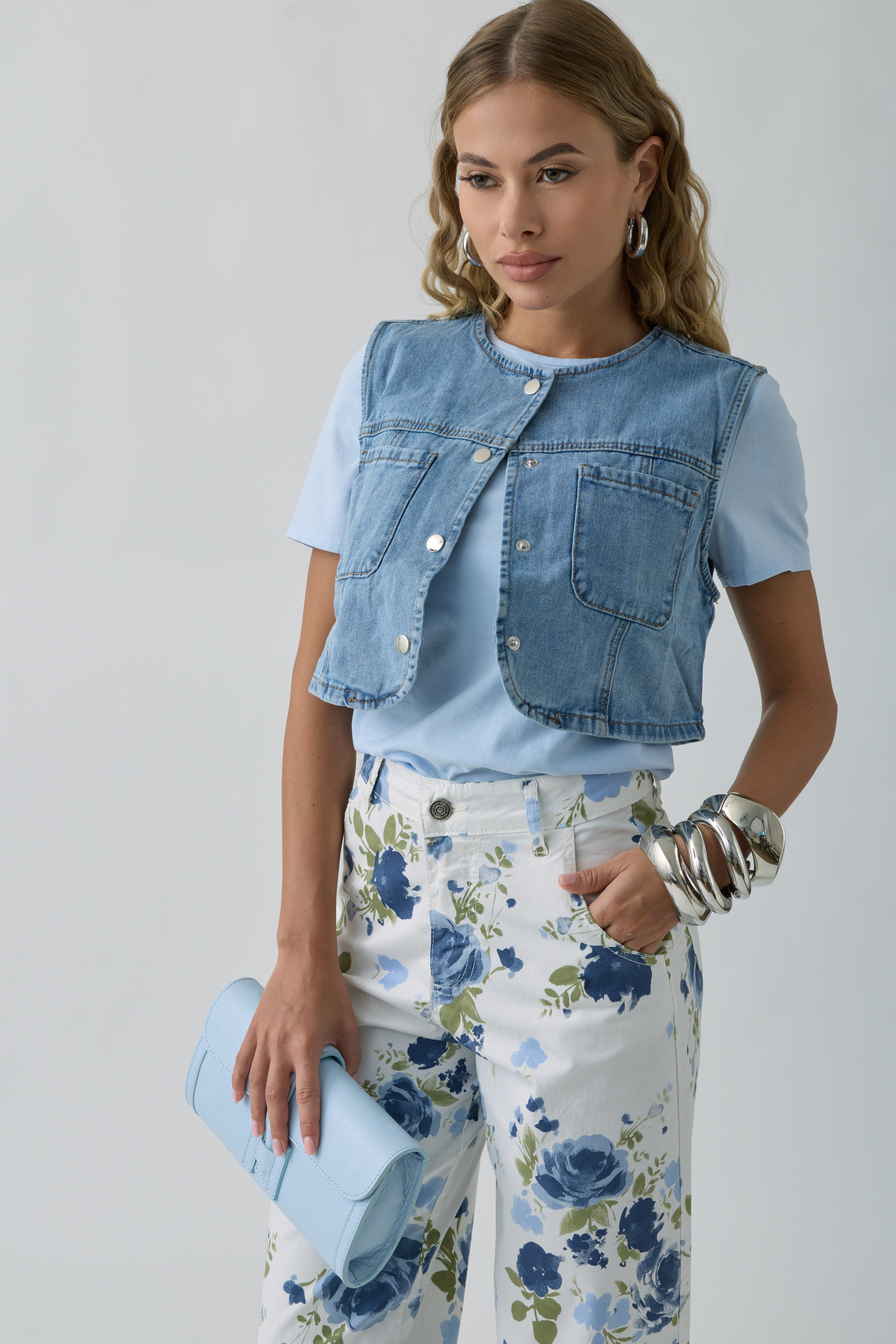 Gilet Denim denim|Colore:Denim