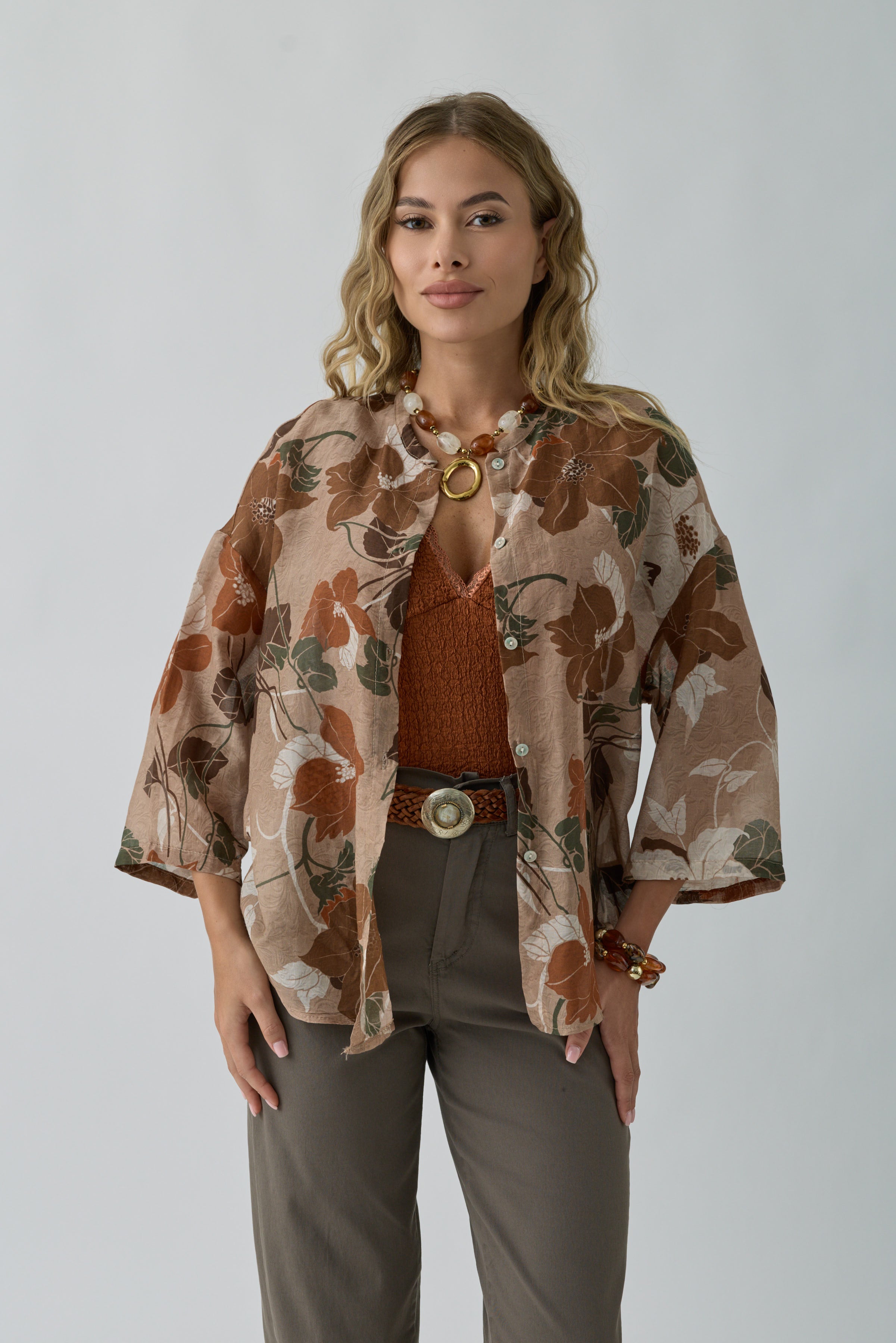Camicia Forest cammello|Colore:Cammello