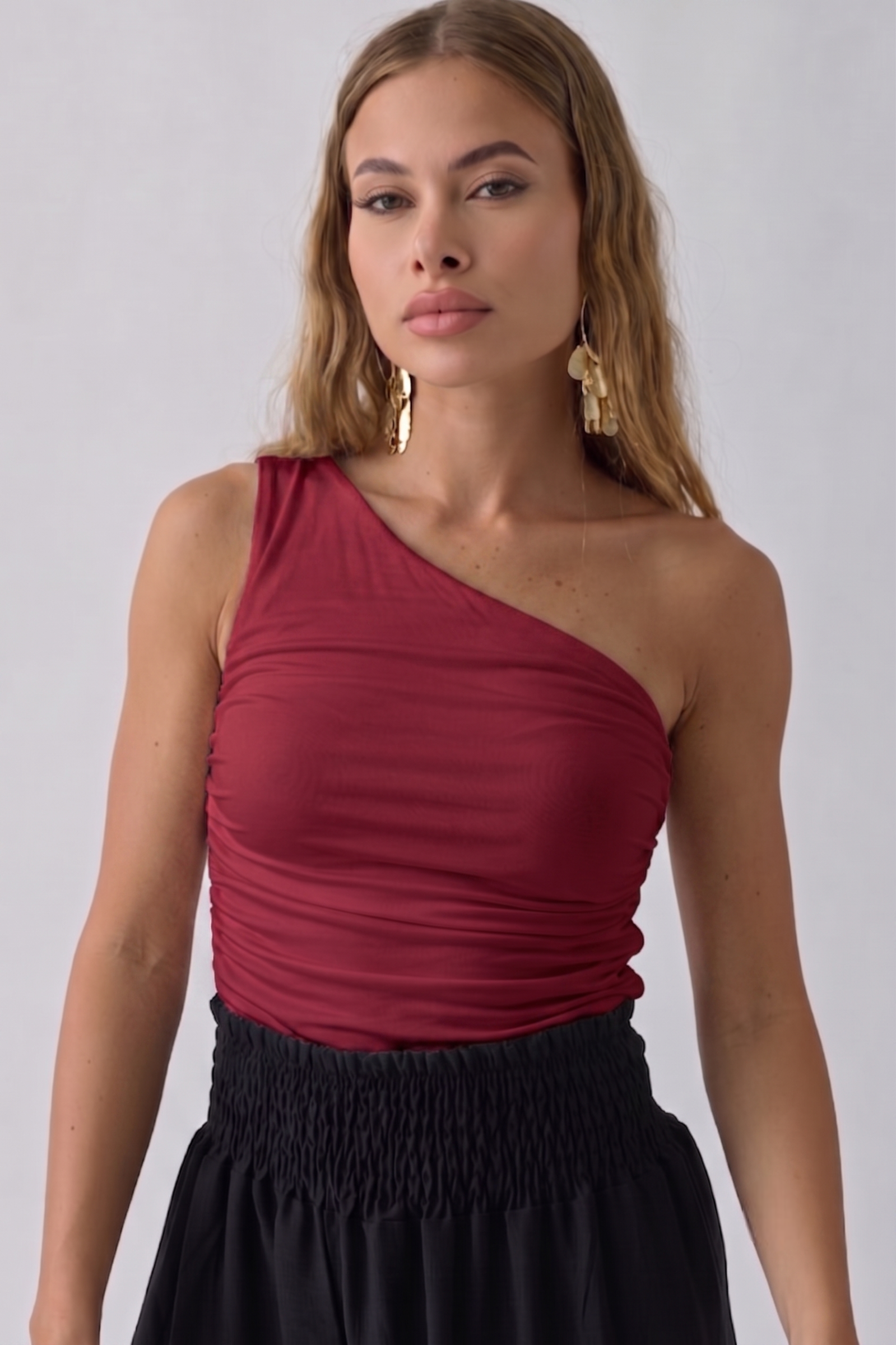 Top Mosospalla rosso india|Colore:Rosso india