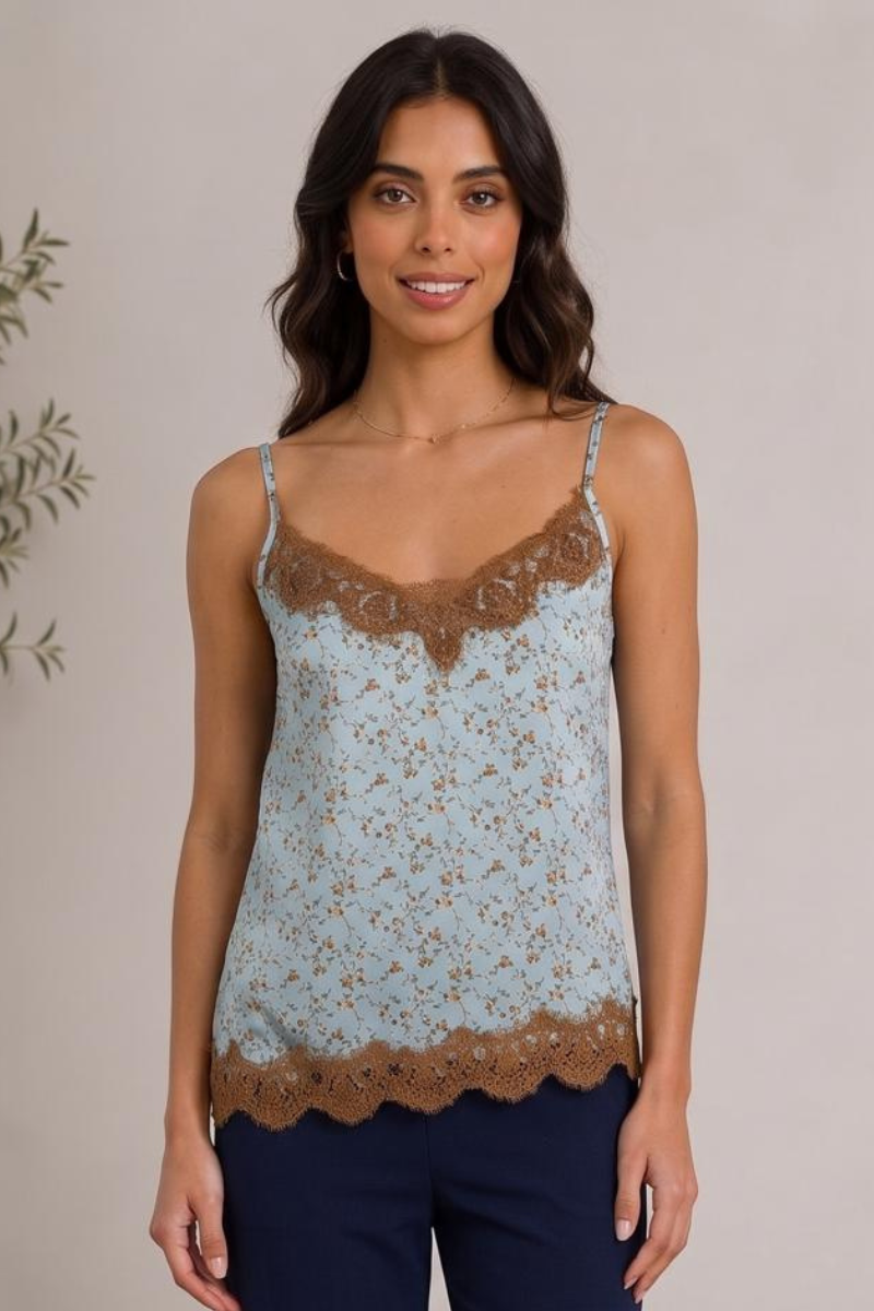 Top Lucilla celeste|Colore:Celeste