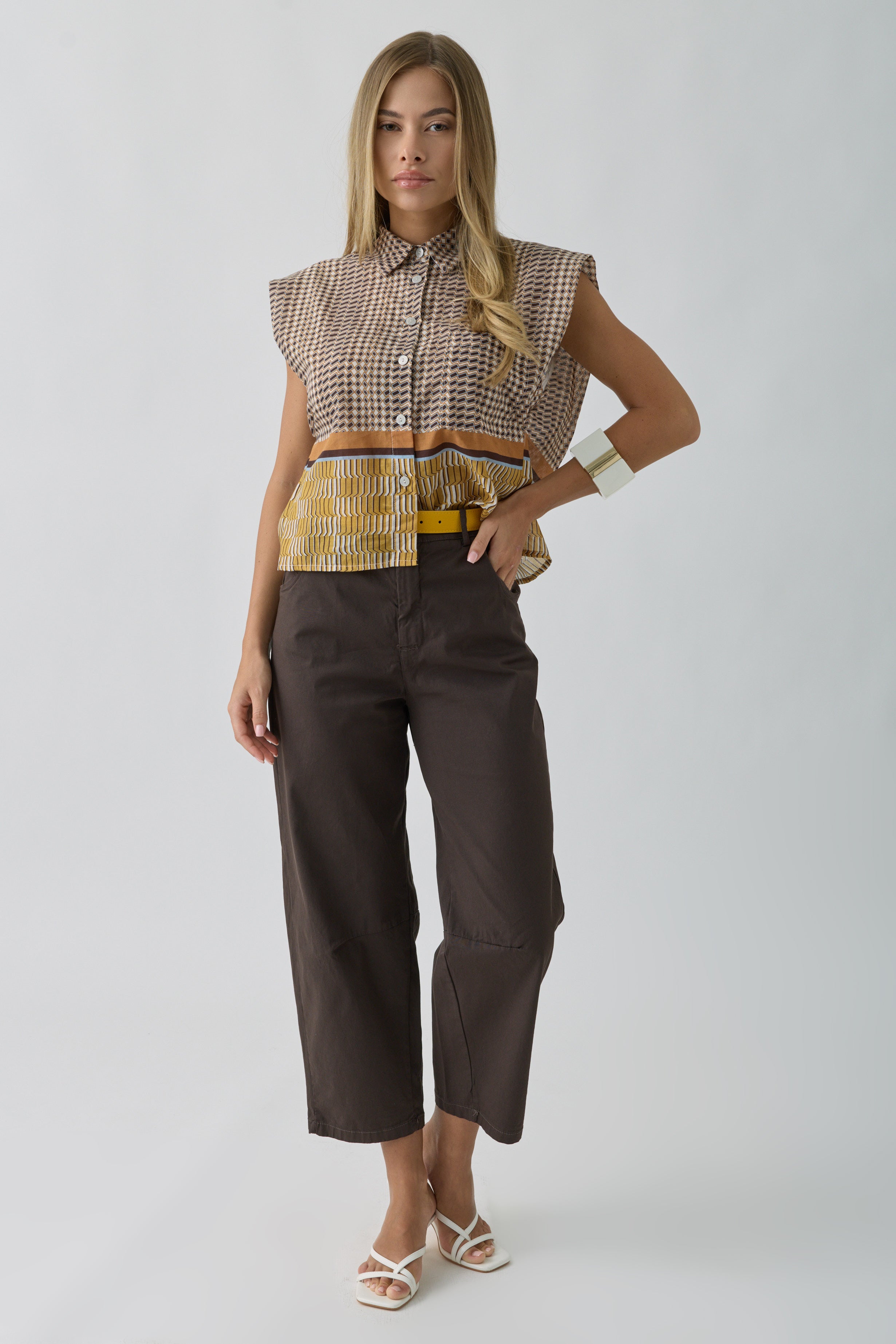 Pantalone Terra Testa di moro|Colore:Testa di moro