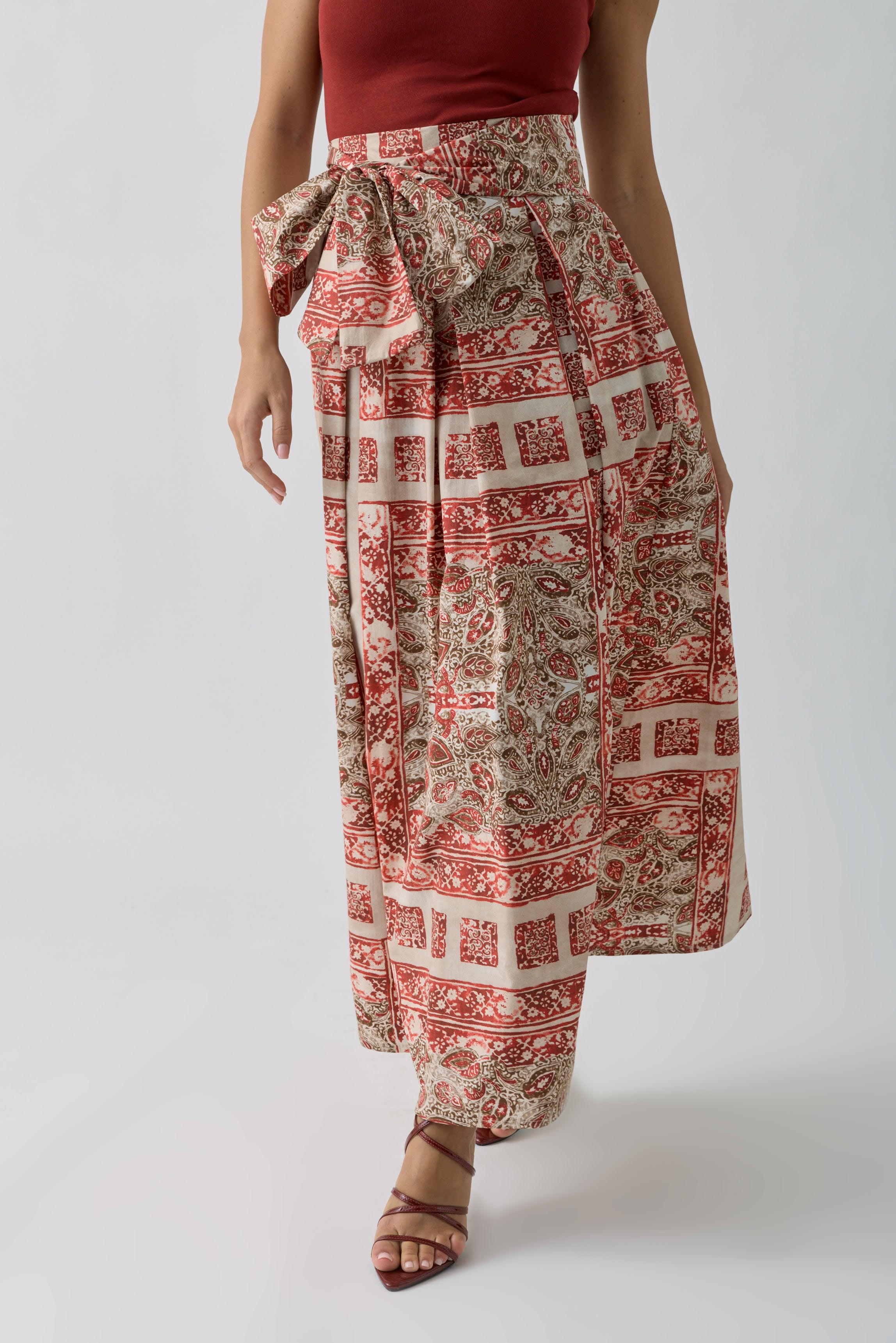 Gonna Astratta beige|Colore:Beige