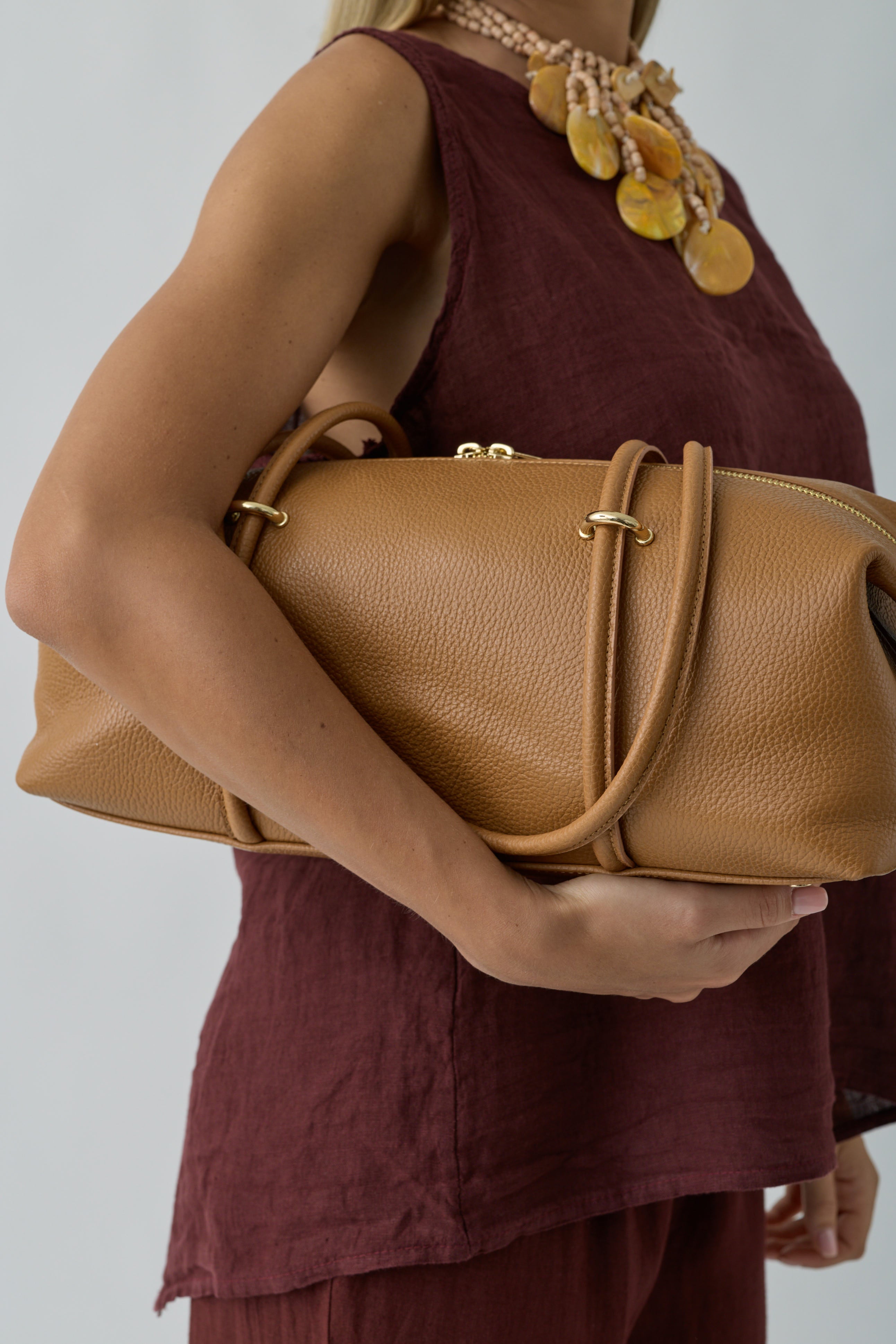 Borsa Sophie Cuoio|Colore:Cuoio