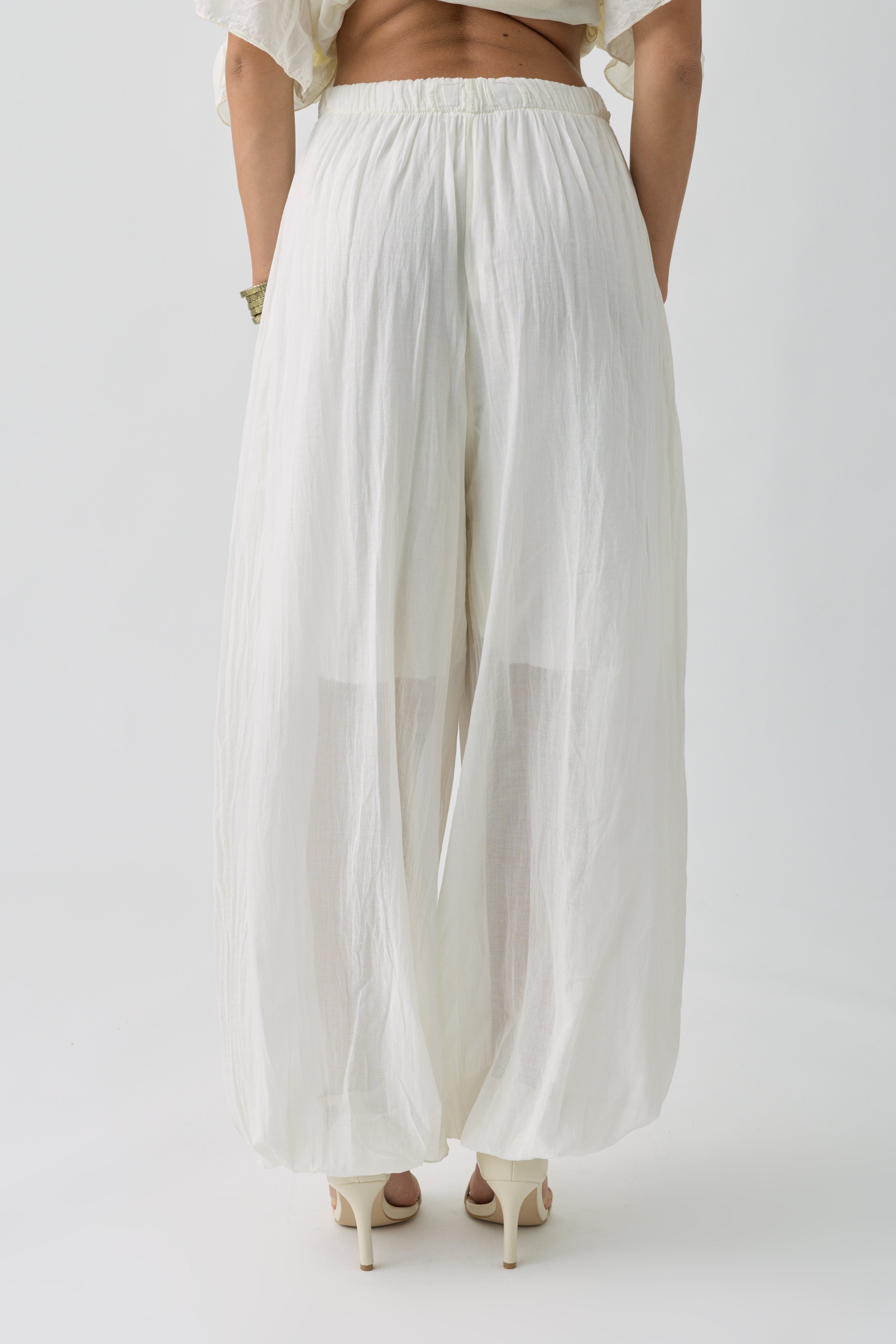Pantalone Morbido bianco|Colore:Bianco