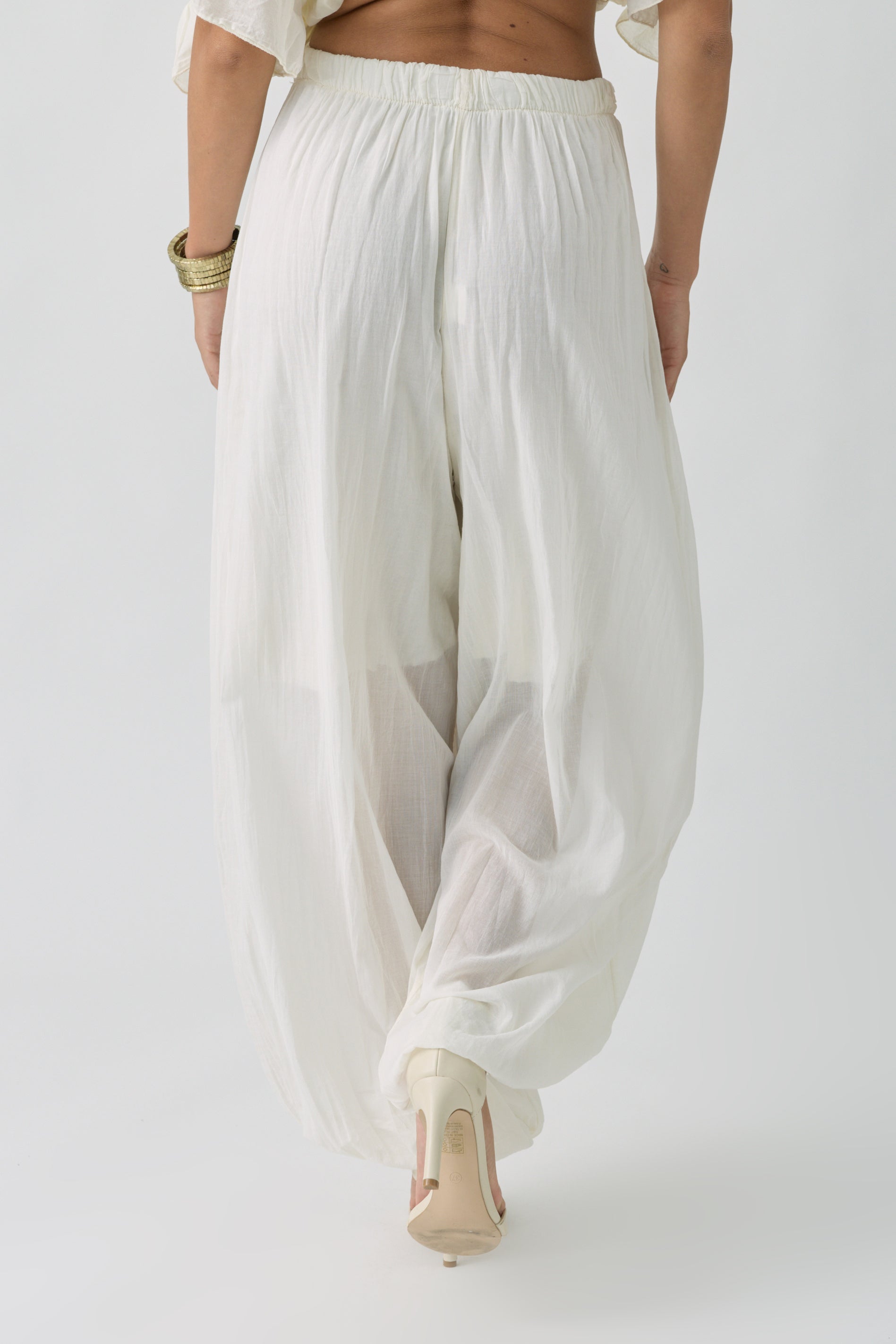 Pantalone Morbido bianco|Colore:Bianco