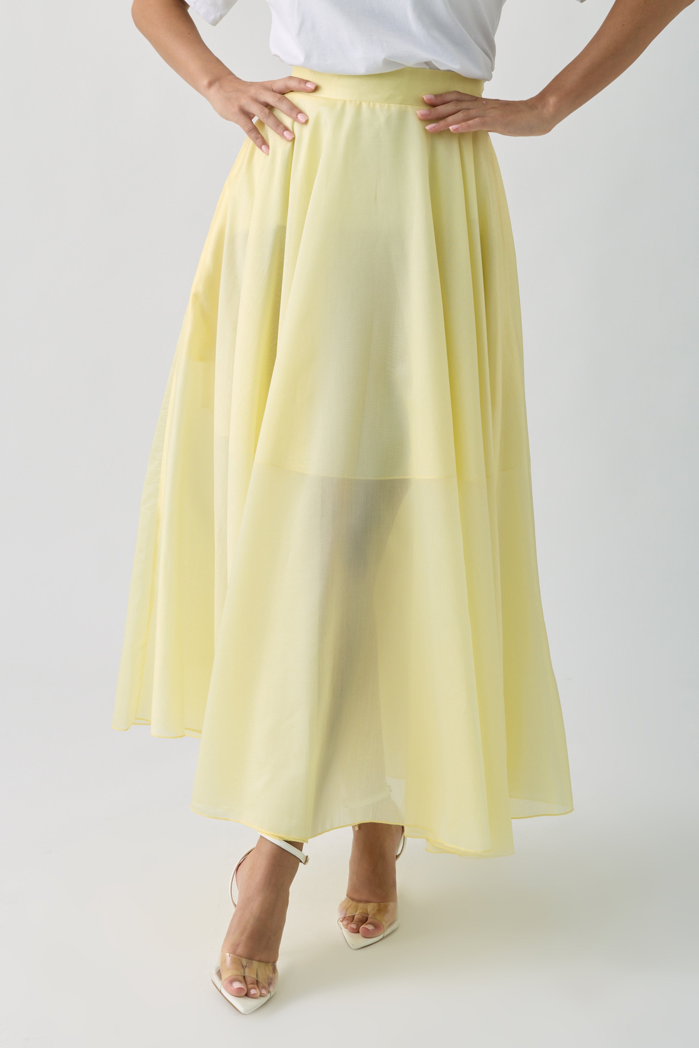 Gonna Svasata giallo|Colore:Giallo