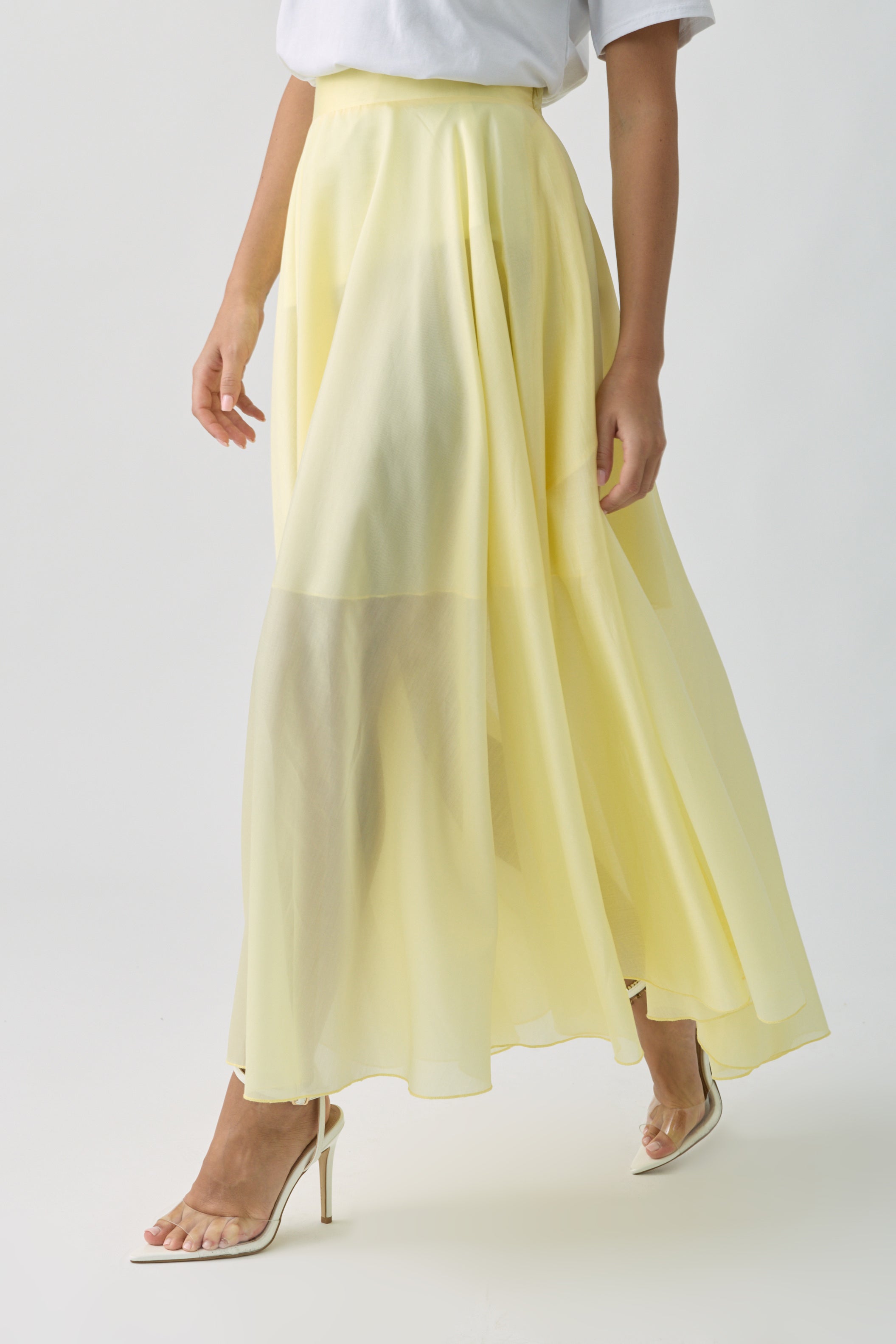 Gonna Svasata giallo|Colore:Giallo