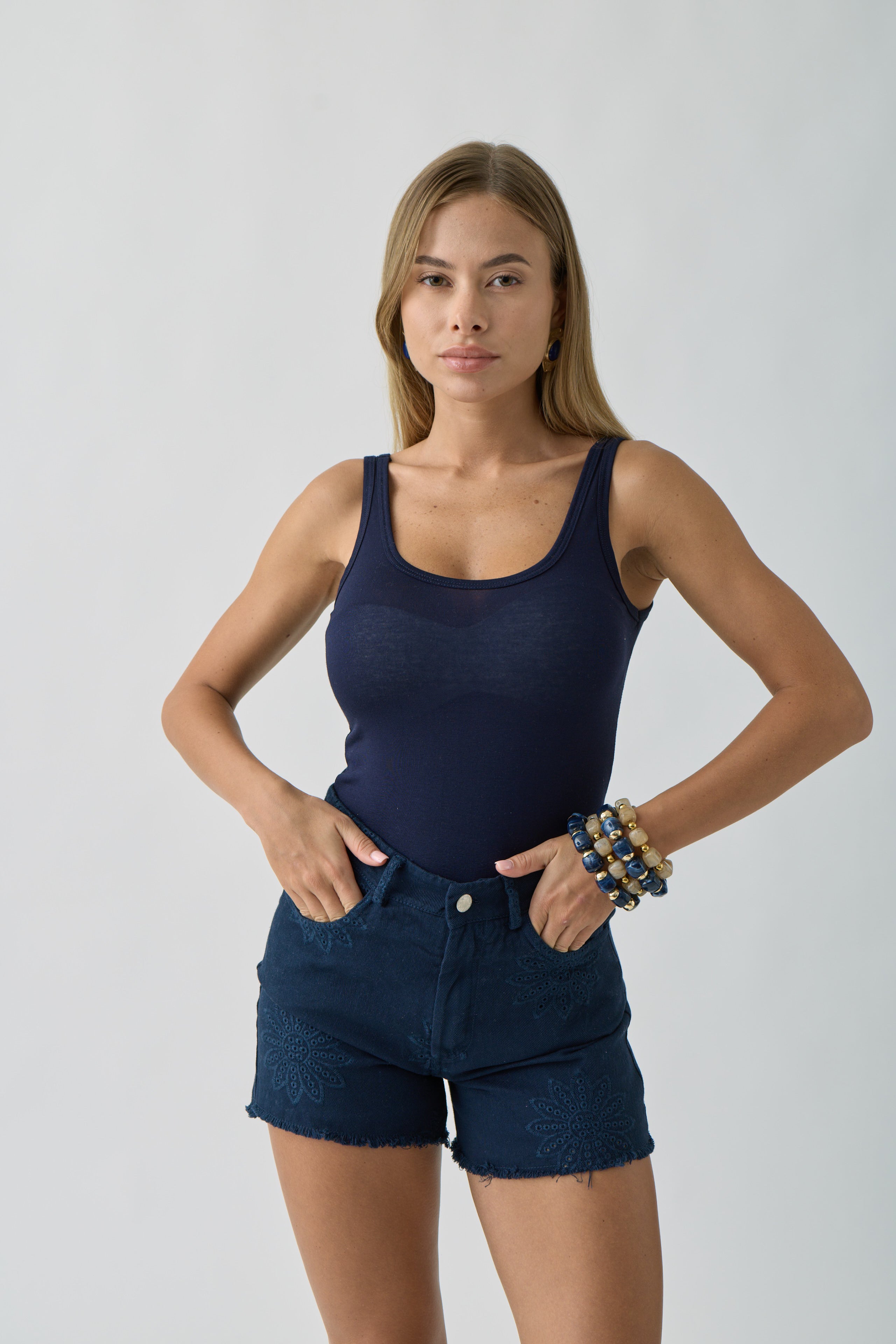 Canotta Skin Blu|Colore:Blu