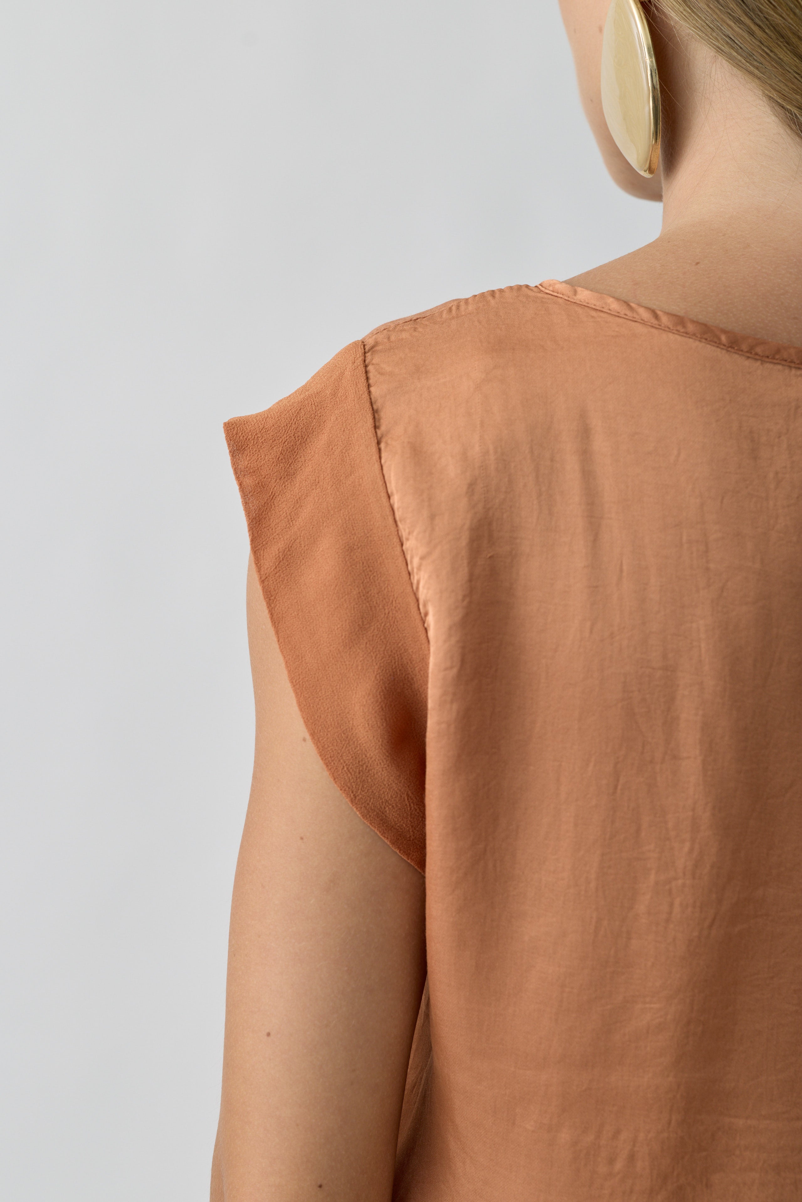 Blusa Manica Velata coccio|Colore:Coccio