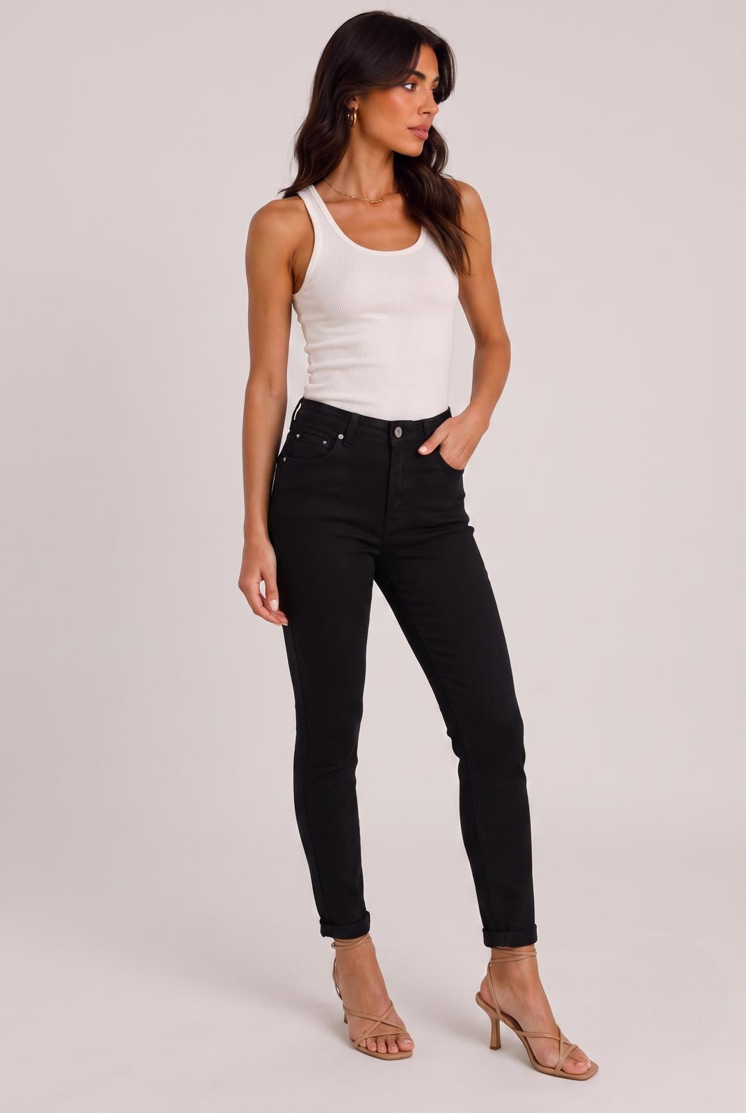 Pantalone Skinny nero|Colore:Nero