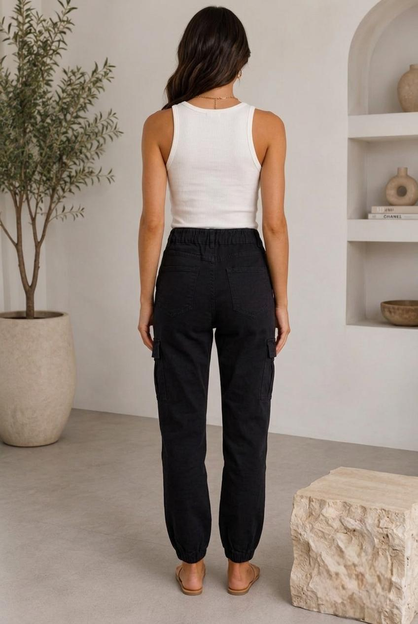 Pantalone Air nero|Colore:Nero