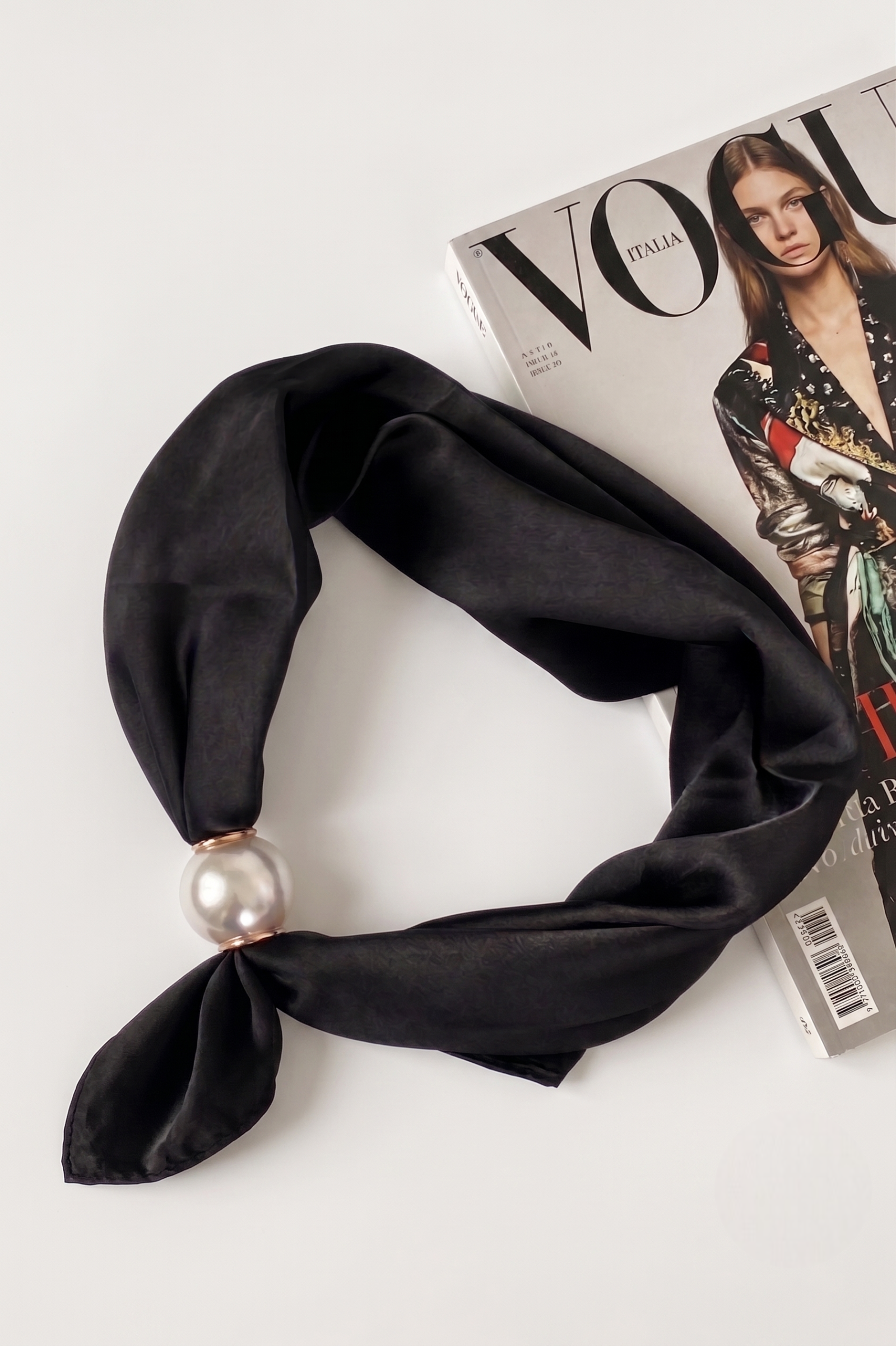 Foulard Licya Nero|Colore:Nero