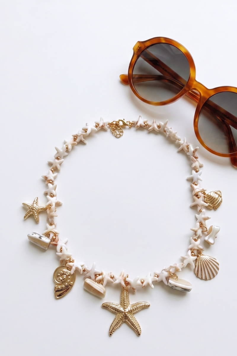 Collana Sea Star beige|Colore:Beige